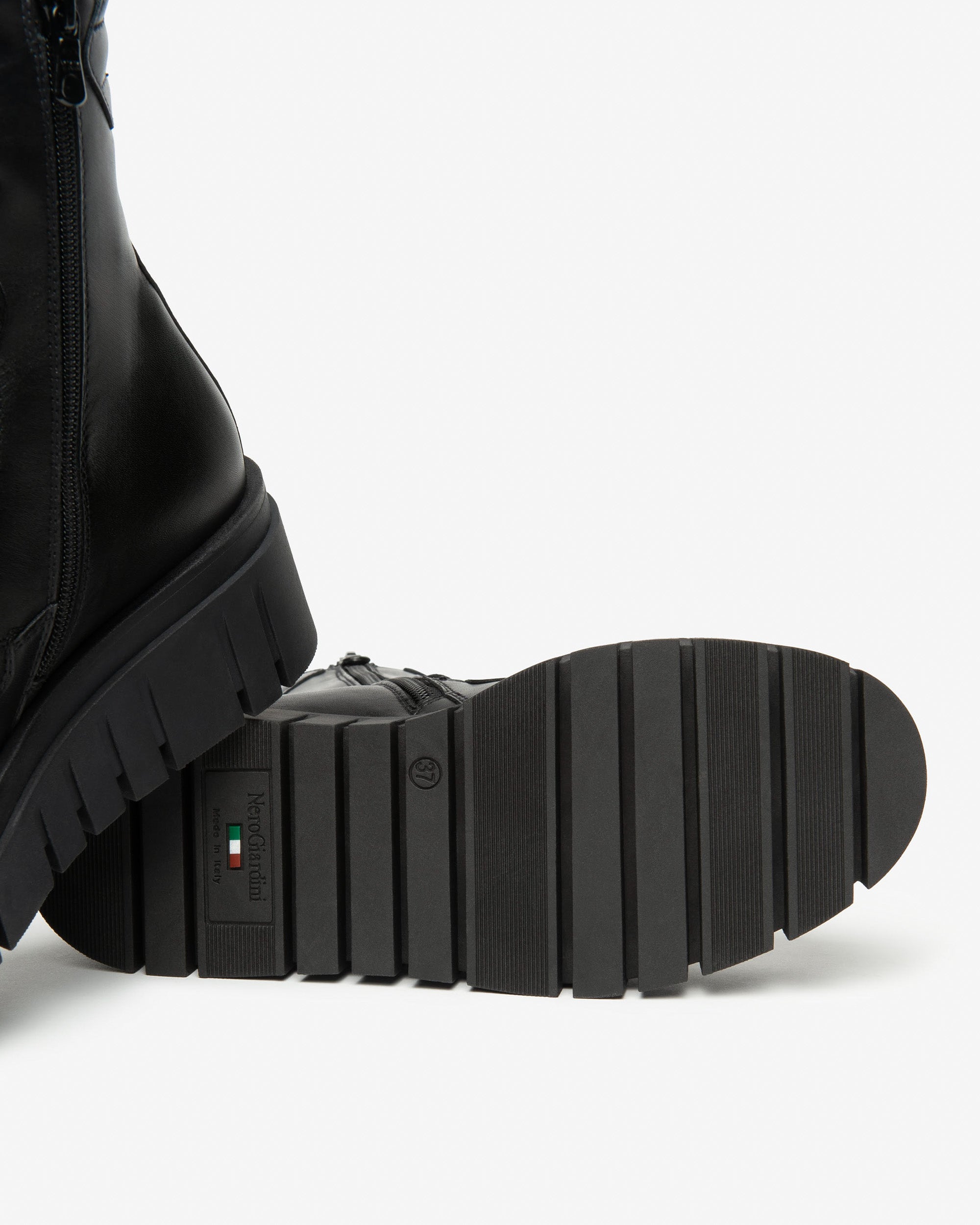 NeroGiardini Bottines Motardes Femme Cuir