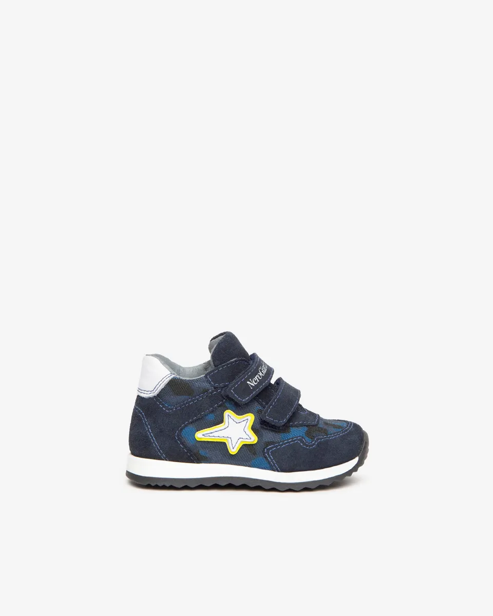 NeroGiardini Sneakers Baby garçon velours scratch