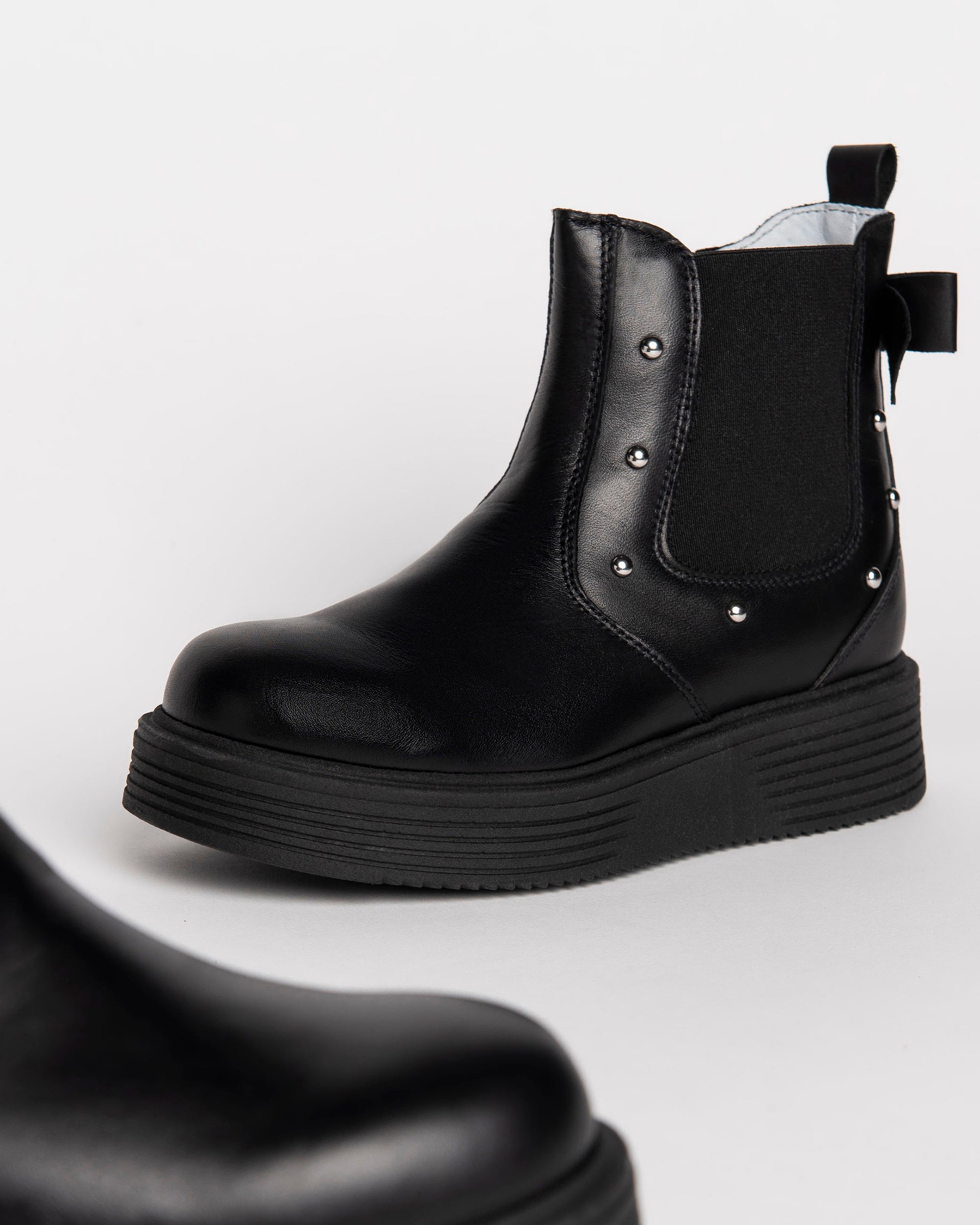 Nerogiardini Bottines Teens Fille Cuir Semelle Légère