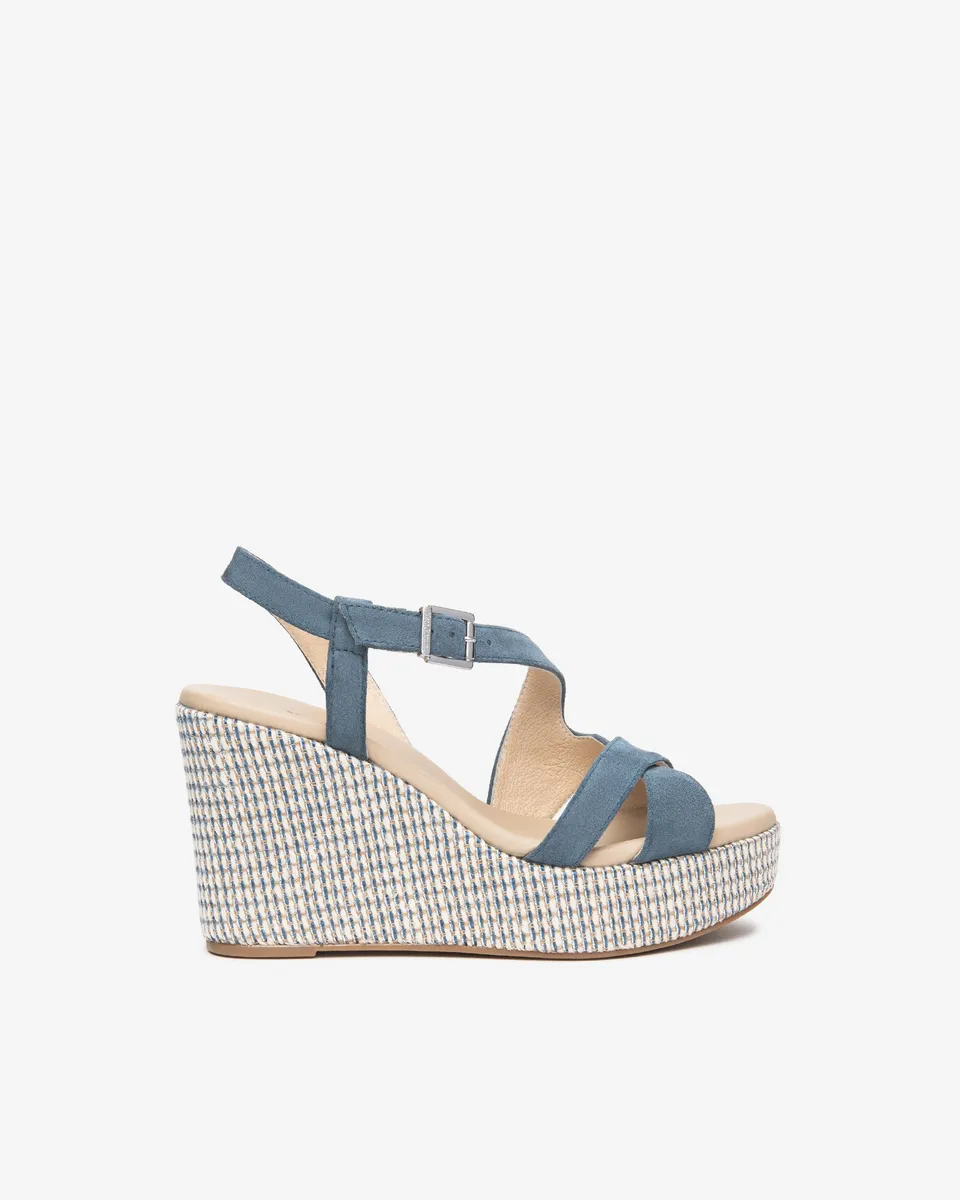 Nerogiardini Sandales femme cuir velours confort
