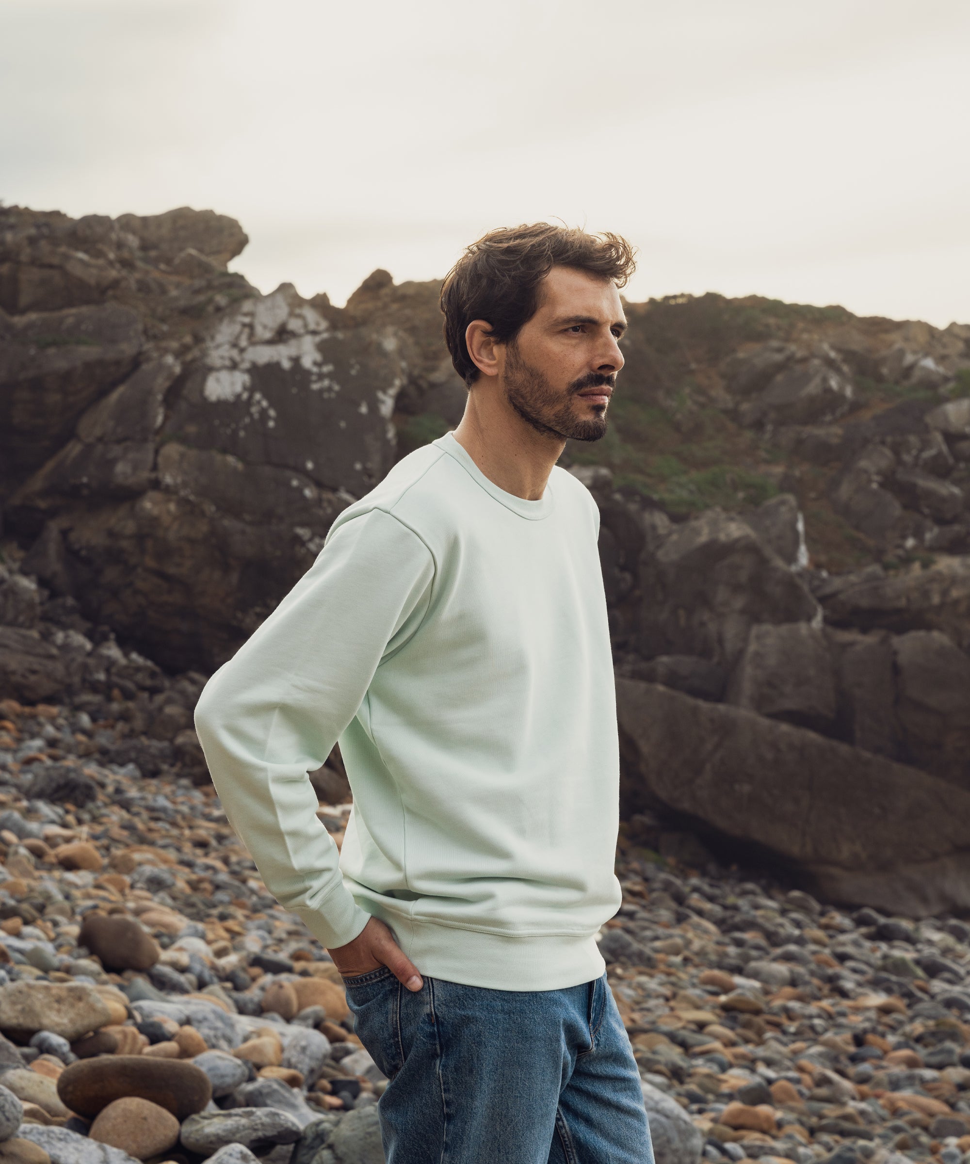 JAK Sweatshirt 01 sweatshirt Aqua coton bio 360 g