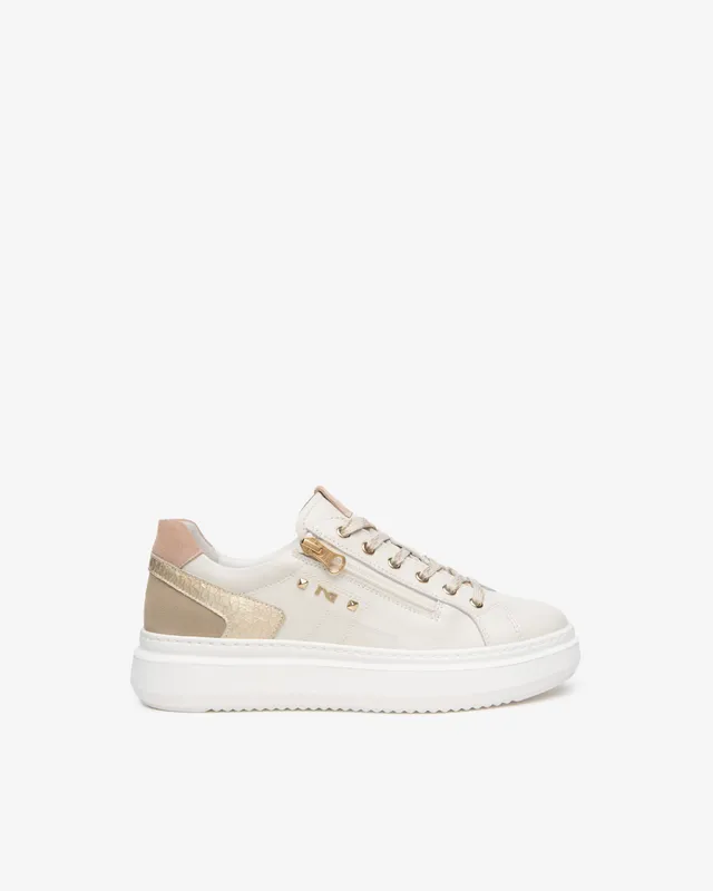 Nerogiardini Sneakers Femme Cuir Velours Confort