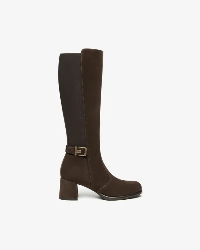 Nerogiardini Bottes Femme Cuir Velours Hiver