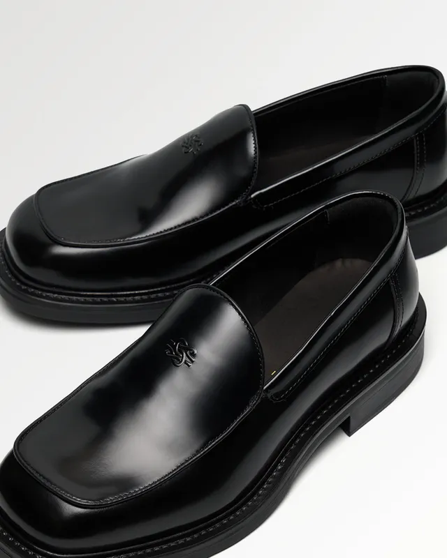 Filling Pieces Square Loafer Polido mocassin noir cuir