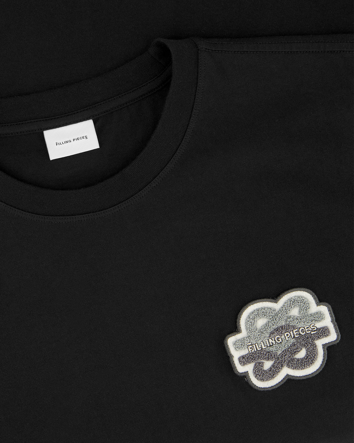 Filling Pieces Gowtu Tonal t-shirt Black coton bio unisexe