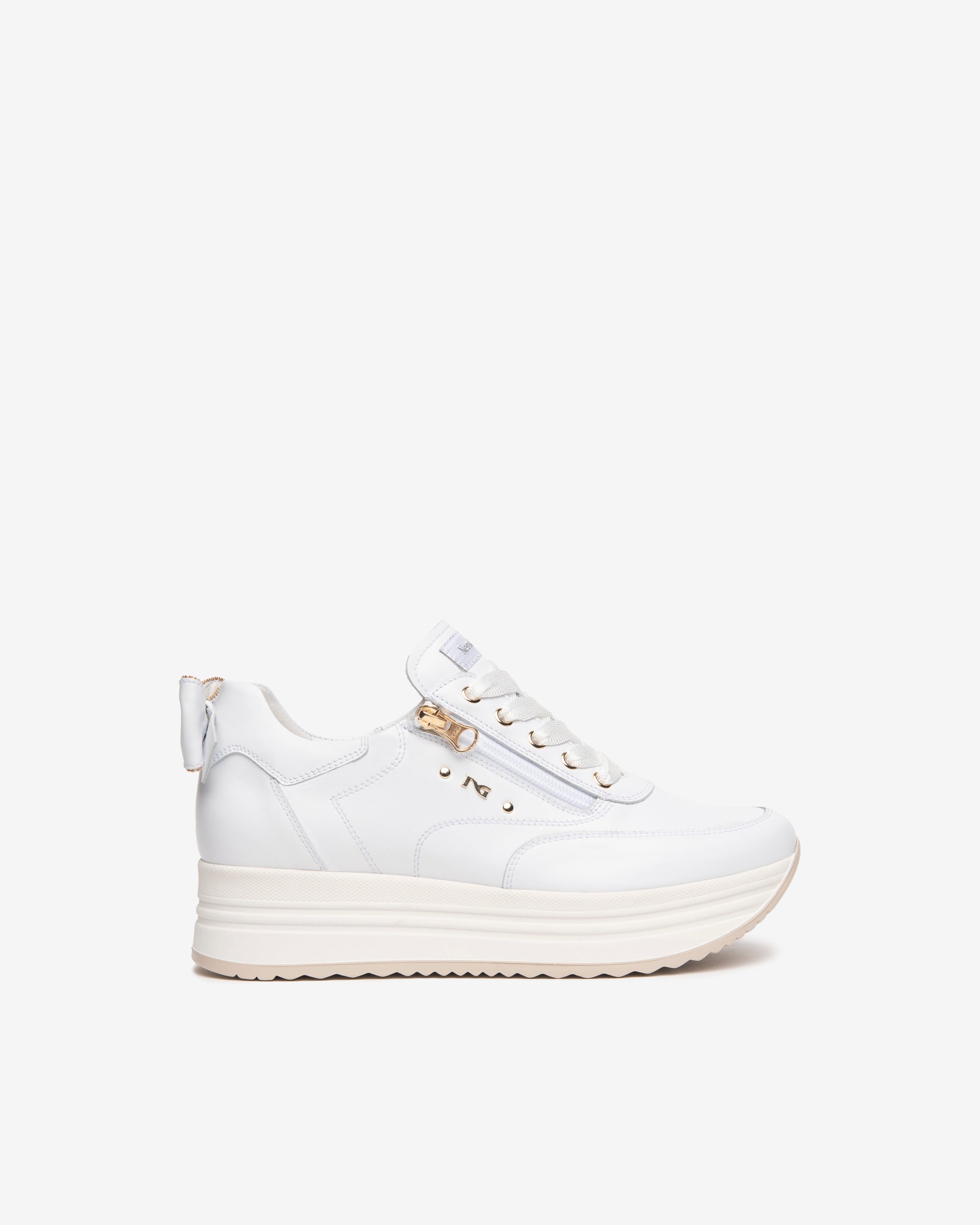 NeroGiardini Sneakers Femme Cuir Nœud Plateforme 35-41
