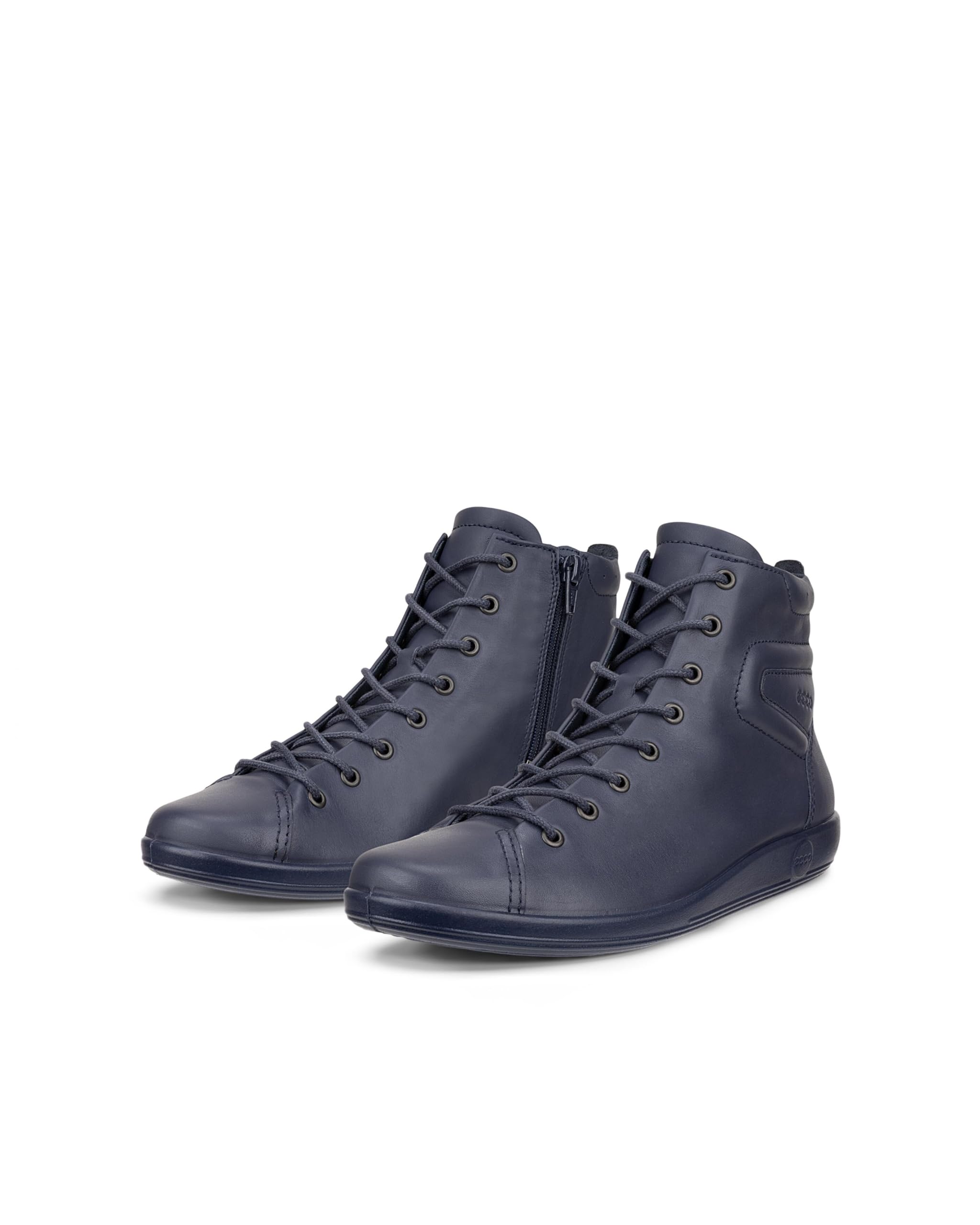 ECCO Soft 7 Baskets Hautes Femme Cuir Noir