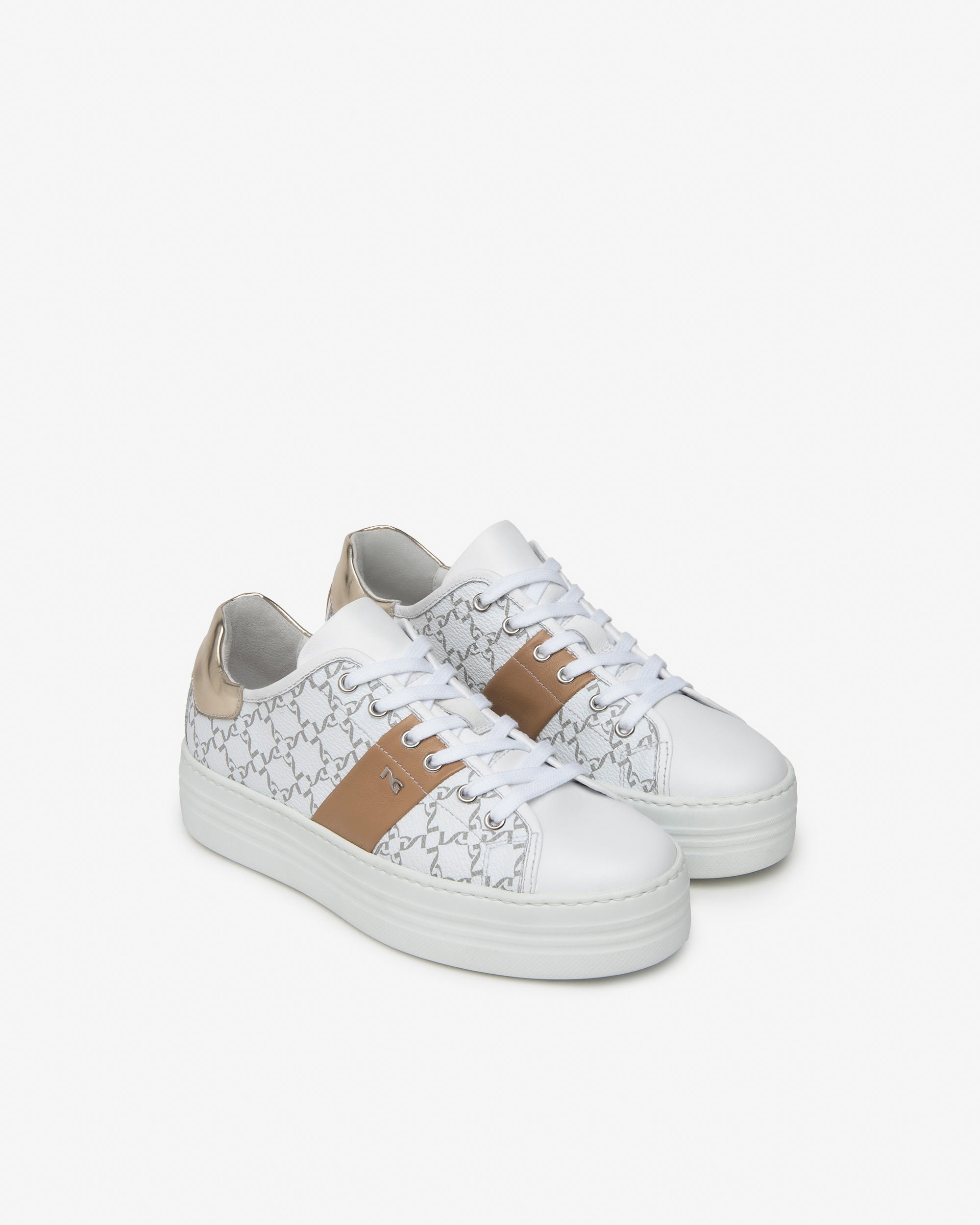 NeroGiardini sneakers cuir femme tissu technique