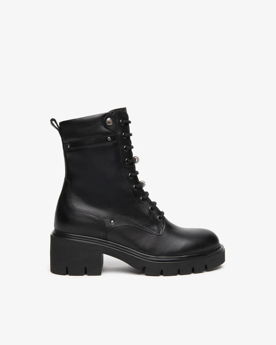 NeroGiardini Bottines bottines motardes cuir talon 60