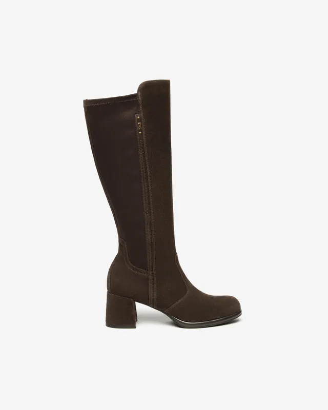NeroGiardini Bottes Femme Cuir Velours Bottes 35-41 Hiver