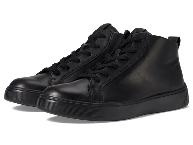 ECCO STREET TRAY Boots homme noir cuir imperméable