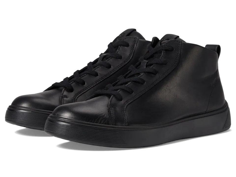 ECCO STREET TRAY Boots homme noir cuir imperméable