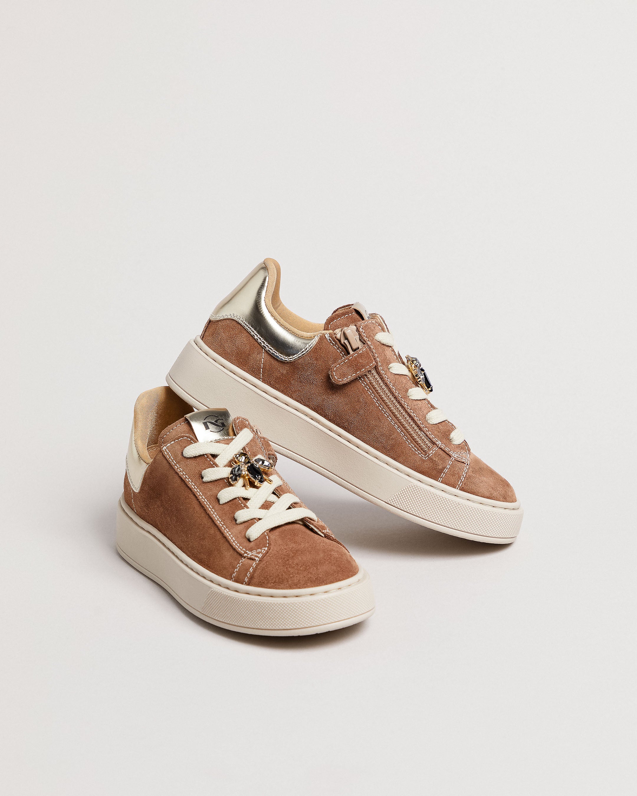 NeroGiardini Sneakers fille cuir velours 31-39