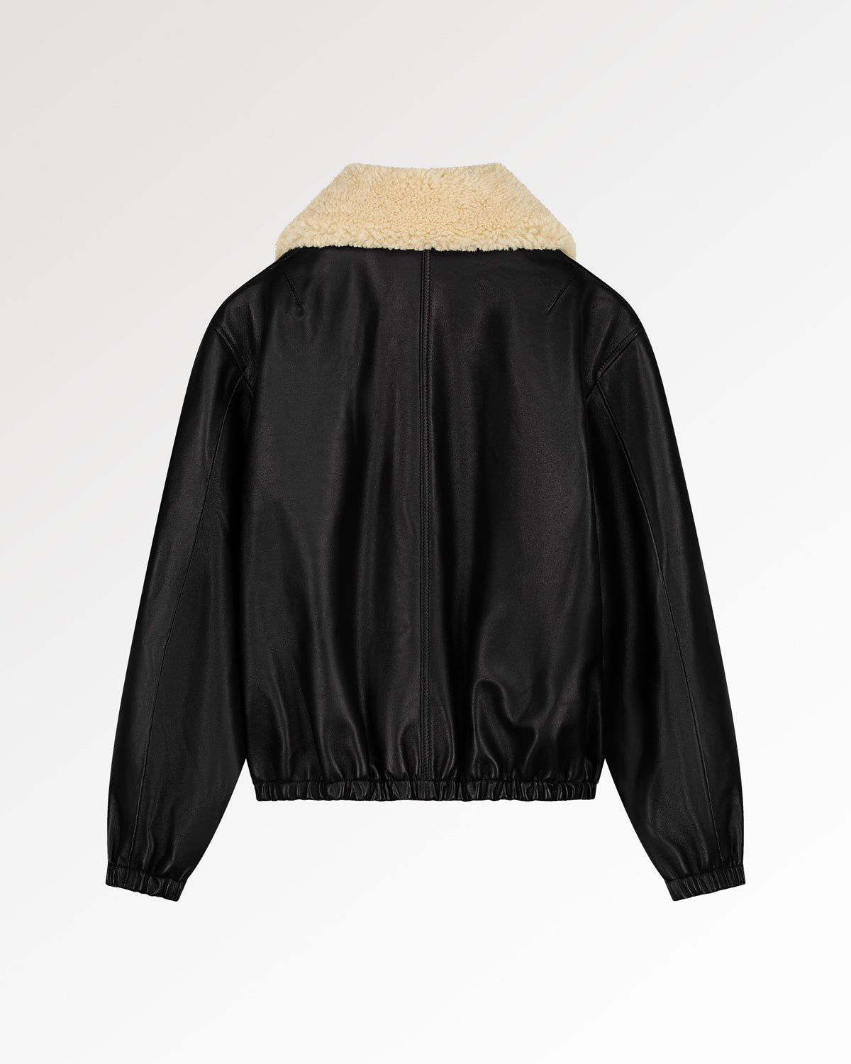 Filling Pieces Biker Jacket Shearling blouson noir shearling