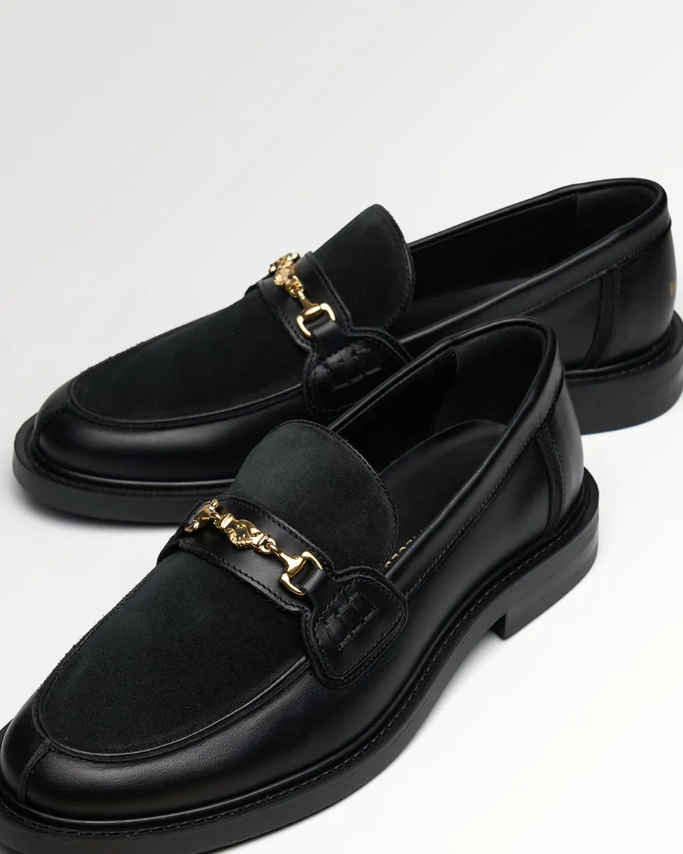 Filling Pieces Loafer Hazy Mocassins Noir Cuir 42