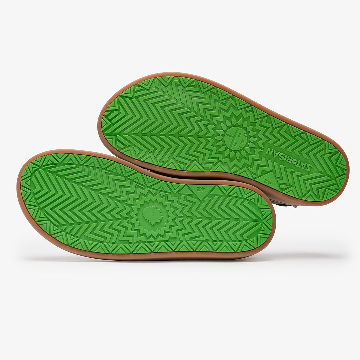 Satorisan Kwahu Winter Suede Baskets Deep Khaki Cuir Doublé
