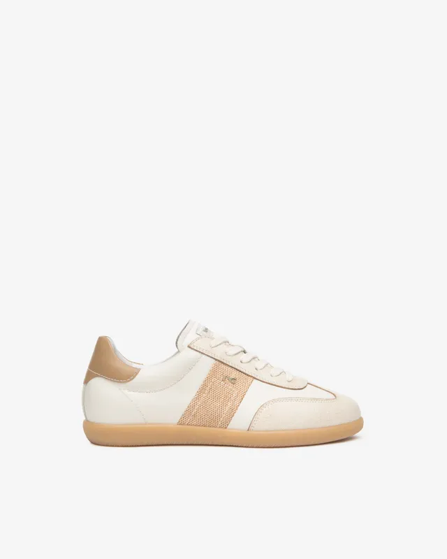 NeroGiardini Sneakers Femme Cuir et Toile Baskets Italie