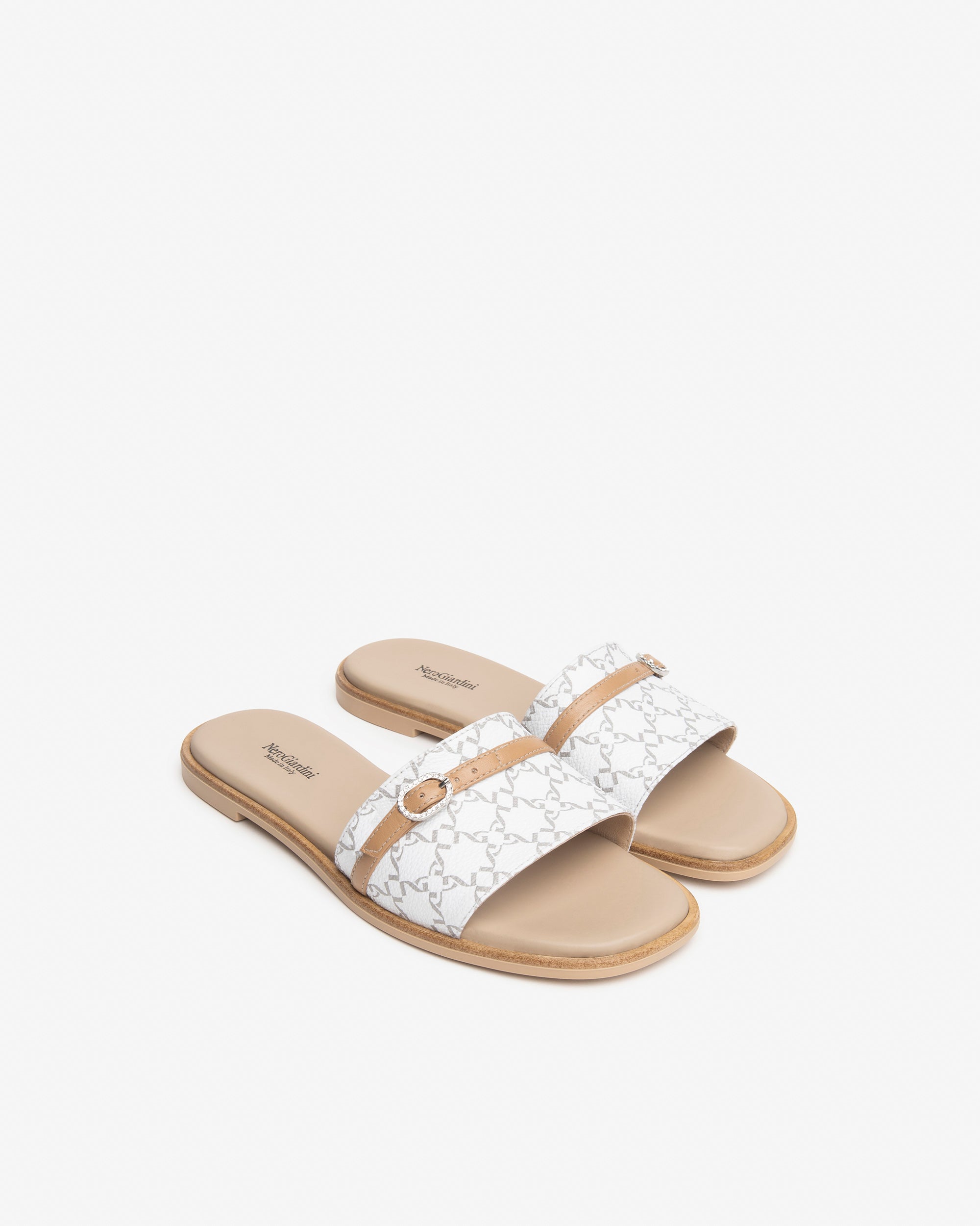 NeroGiardini Mules Femme Cuir Tissu Technique 38
