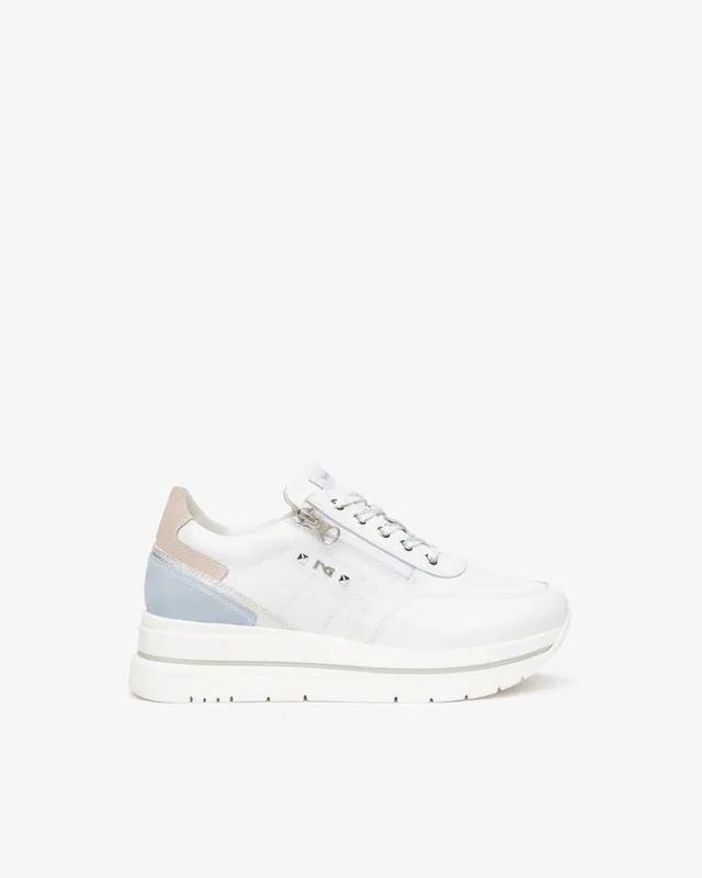 NeroGiardini Sneakers Femme Cuir et Velours 38 Memory