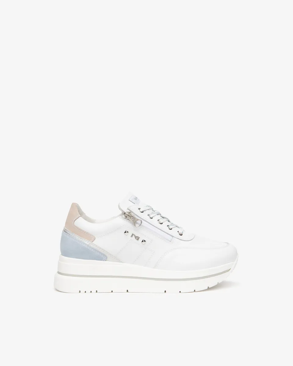 NeroGiardini Sneakers Femme Cuir et Velours 38 Memory