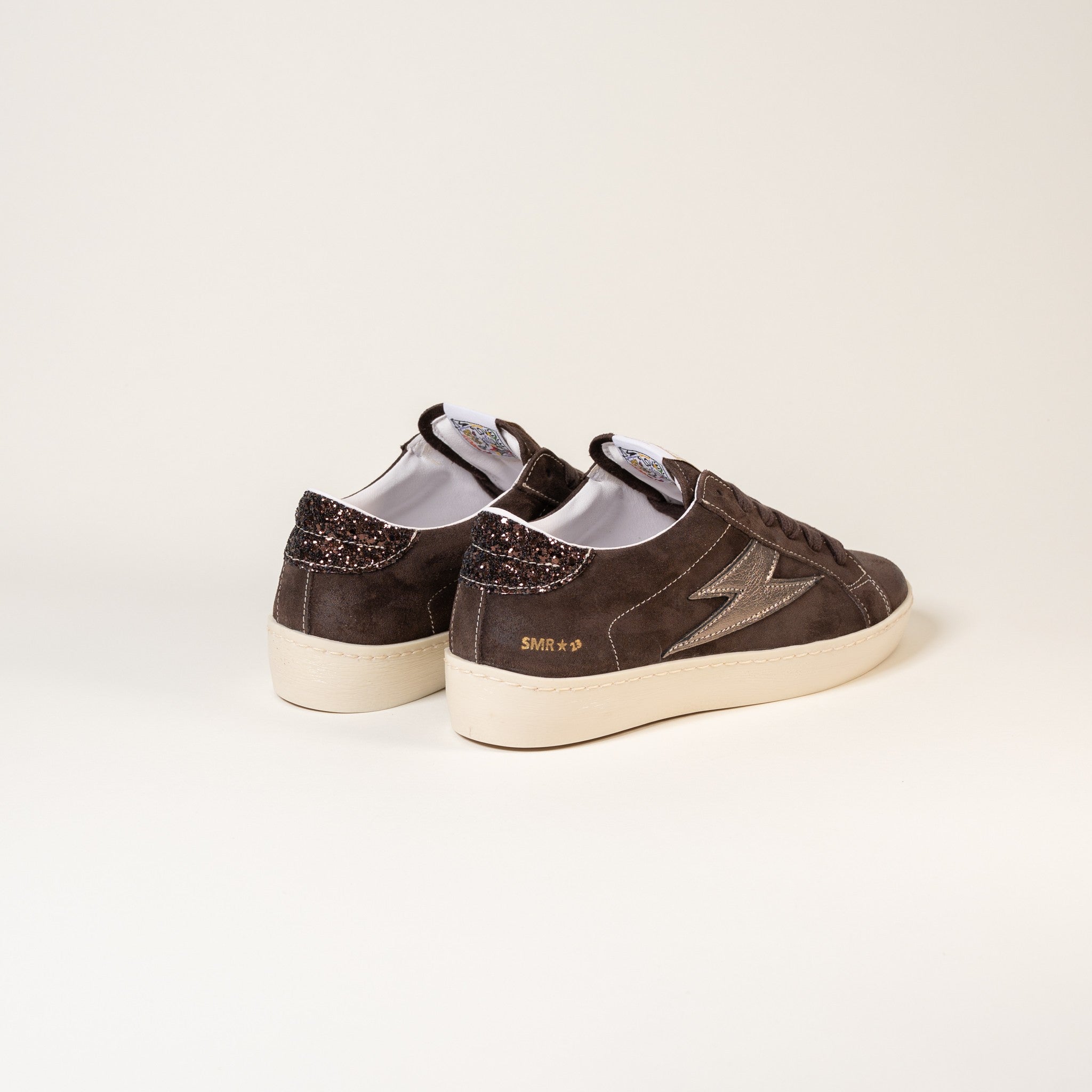 SMR Maya E164 Baskets Marron Bronze Cuir