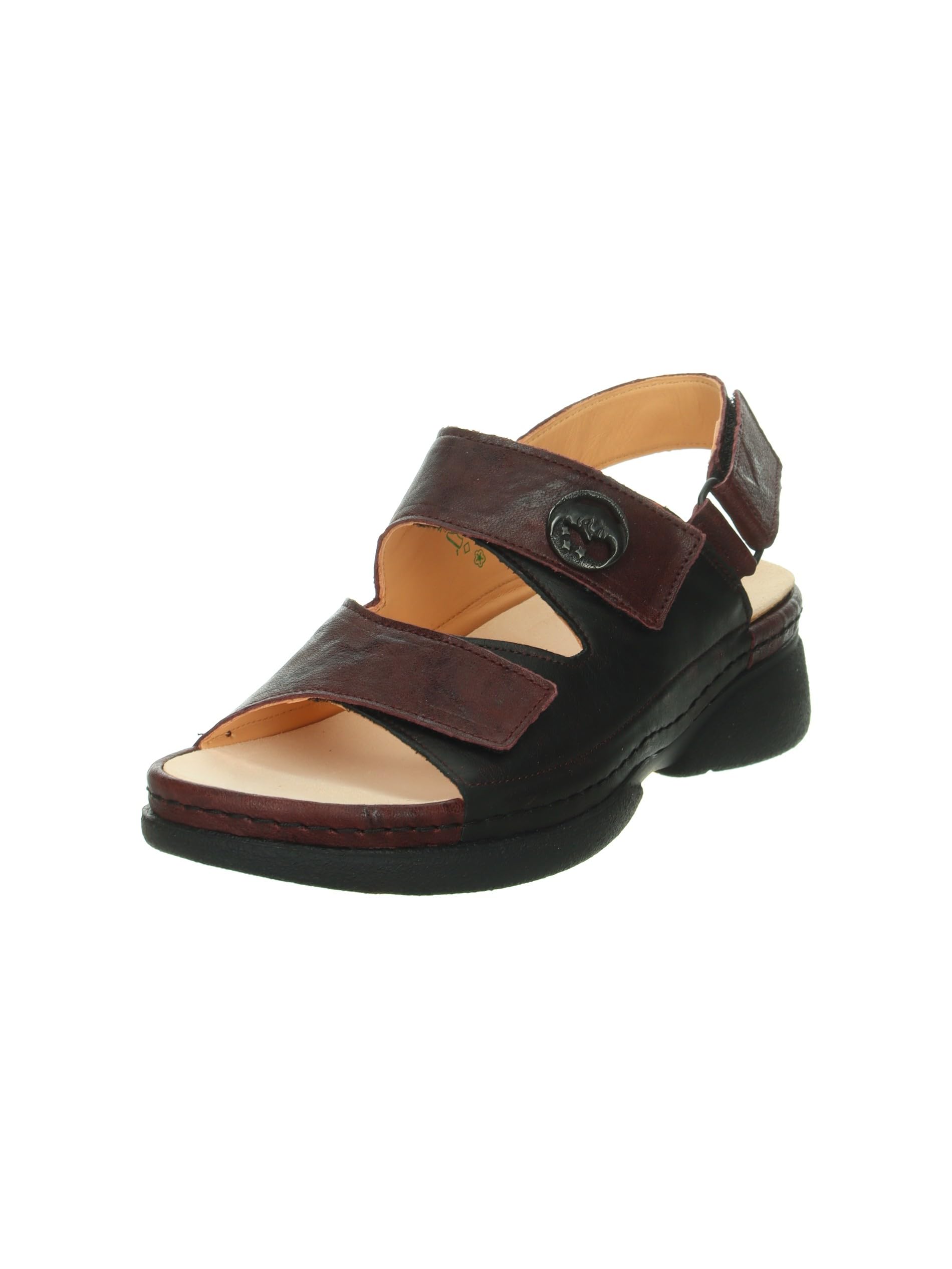 Think Cambio Sandale Femme Taupe Doublure Cuir Confort