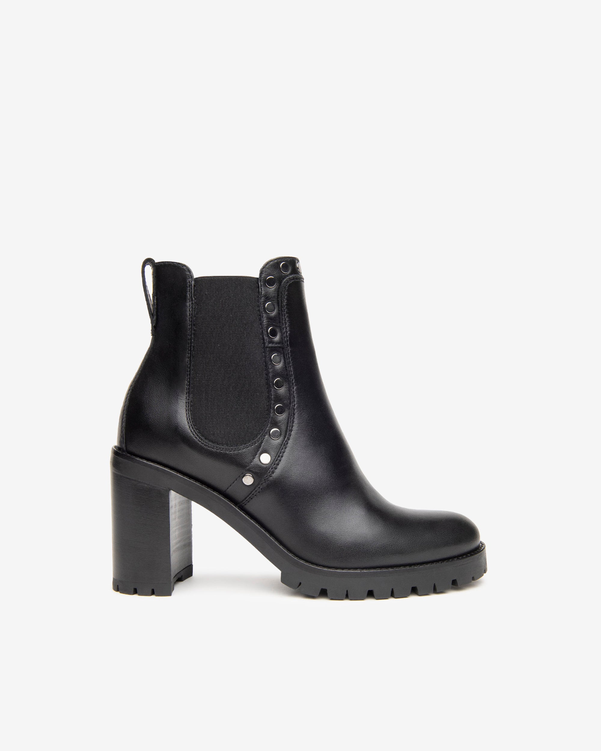NeroGiardini Bottines Chelsea bottines cuir femme talon 9 cm