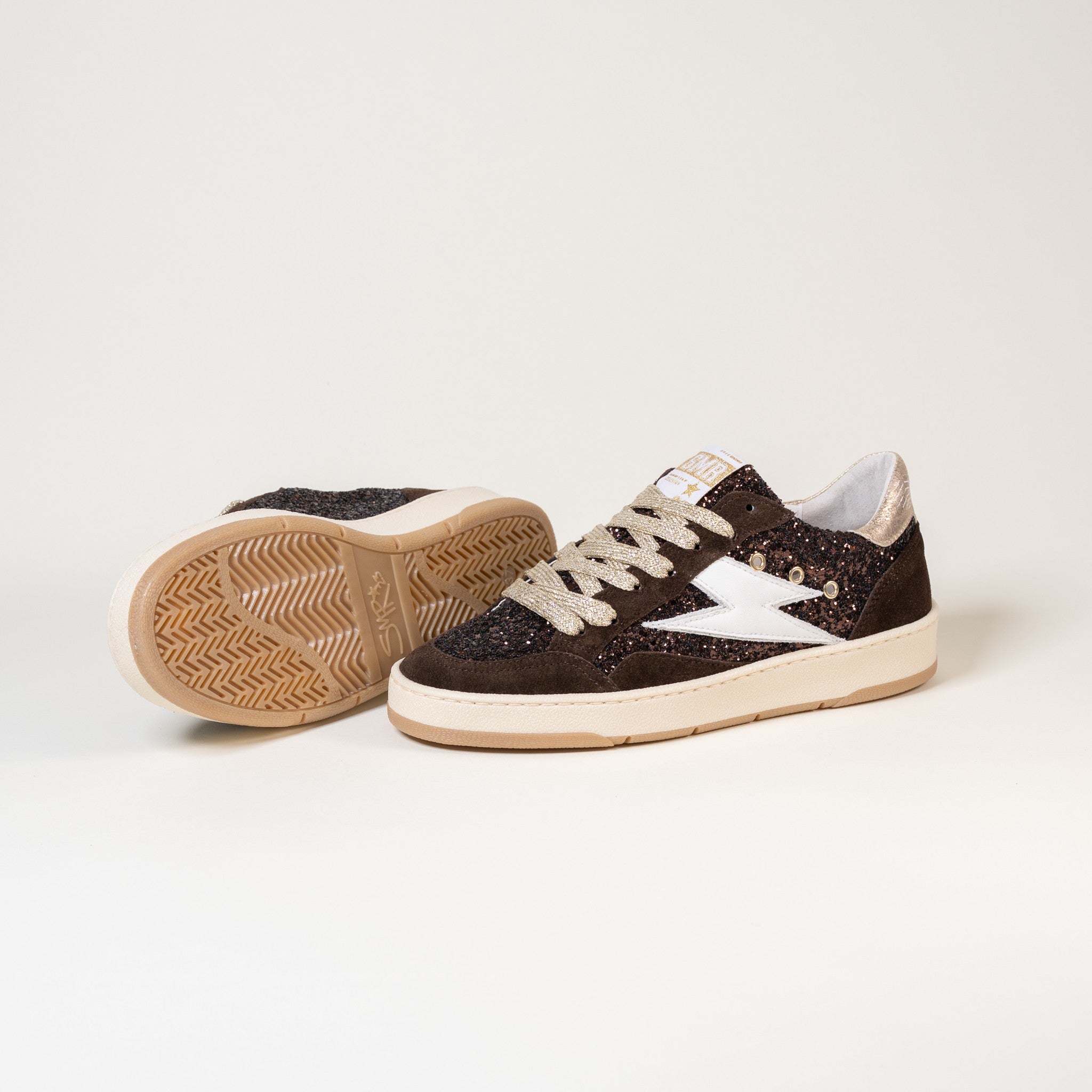 SMR Dany E200A baskets marron taille 38 glitter