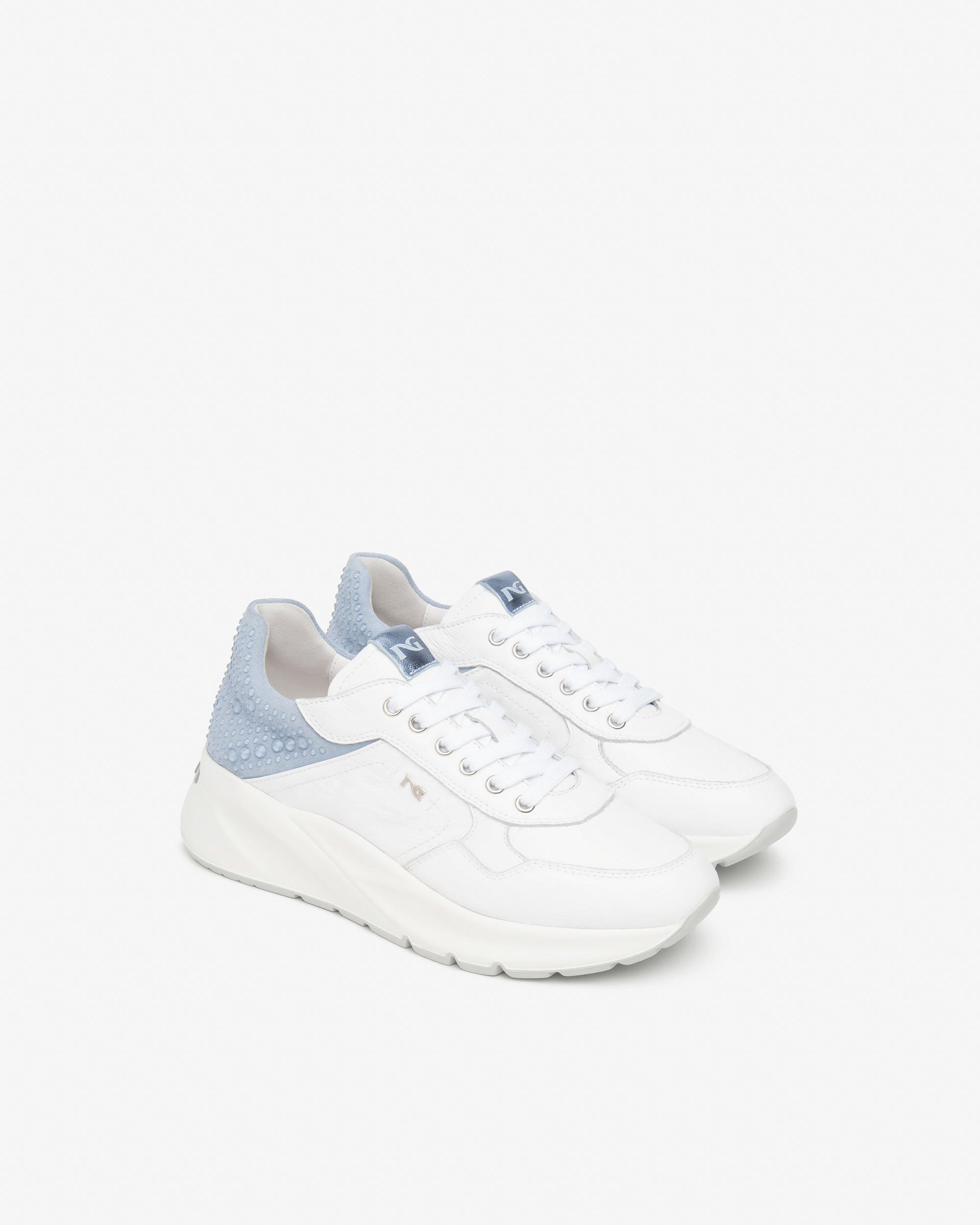 NeroGiardini Sneakers Femme Cuir Velours Memory 38