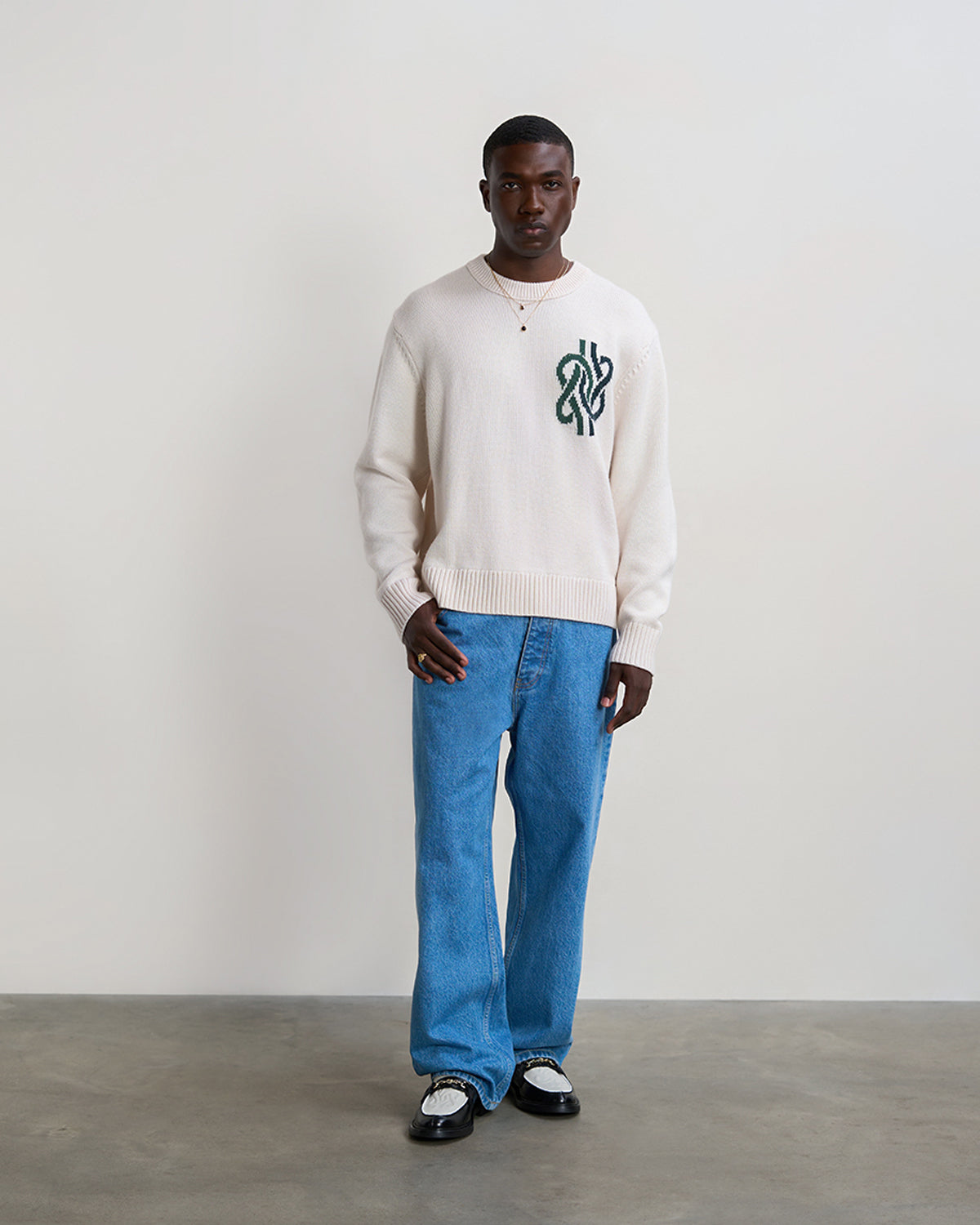 Filling Pieces Knot pull laine blanc Antique White