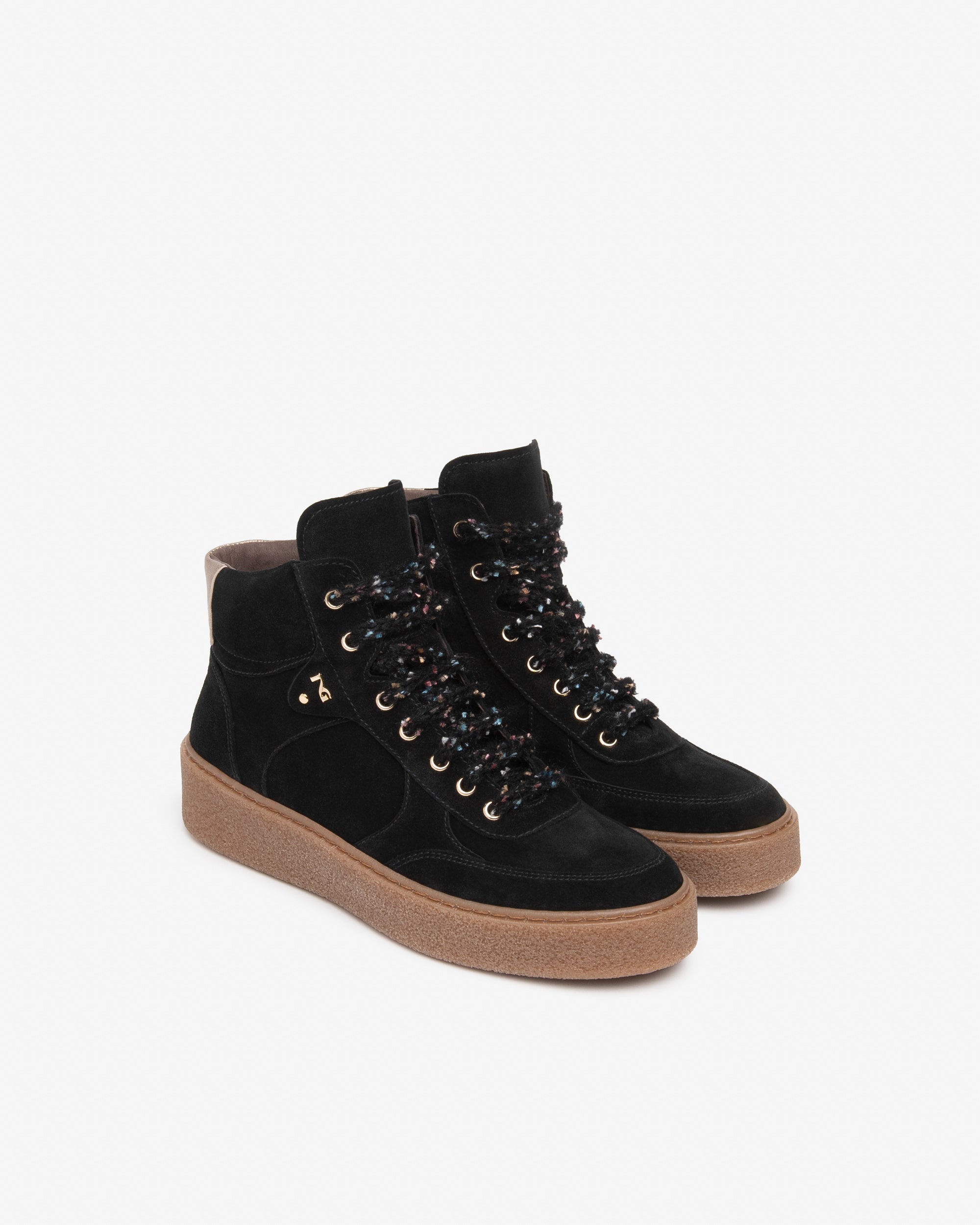 Nerogiardini Sneakers Baskets Femme Daim Plateforme 45 mm