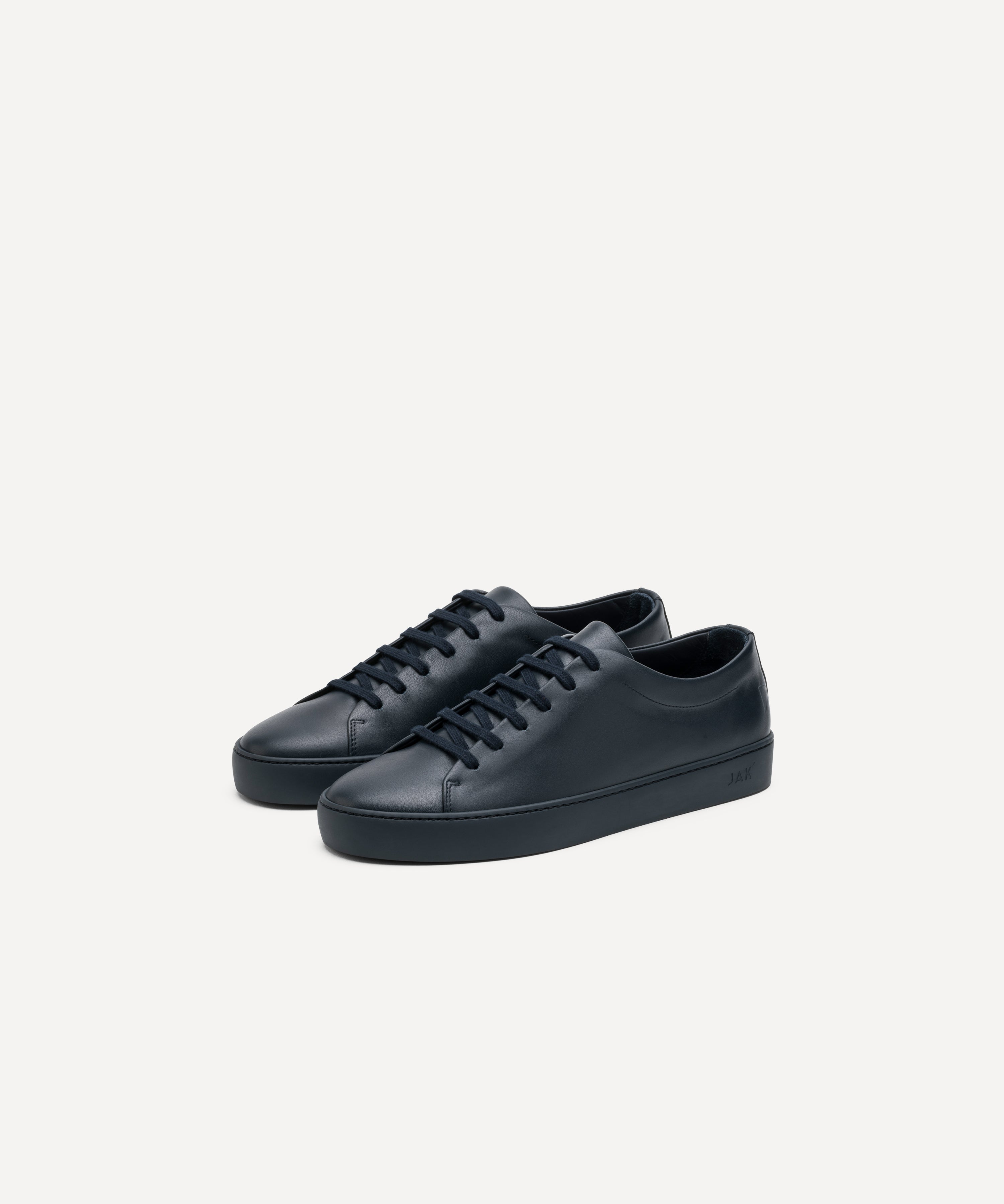JAK Royal Dark Blue sneakers cuir bleu