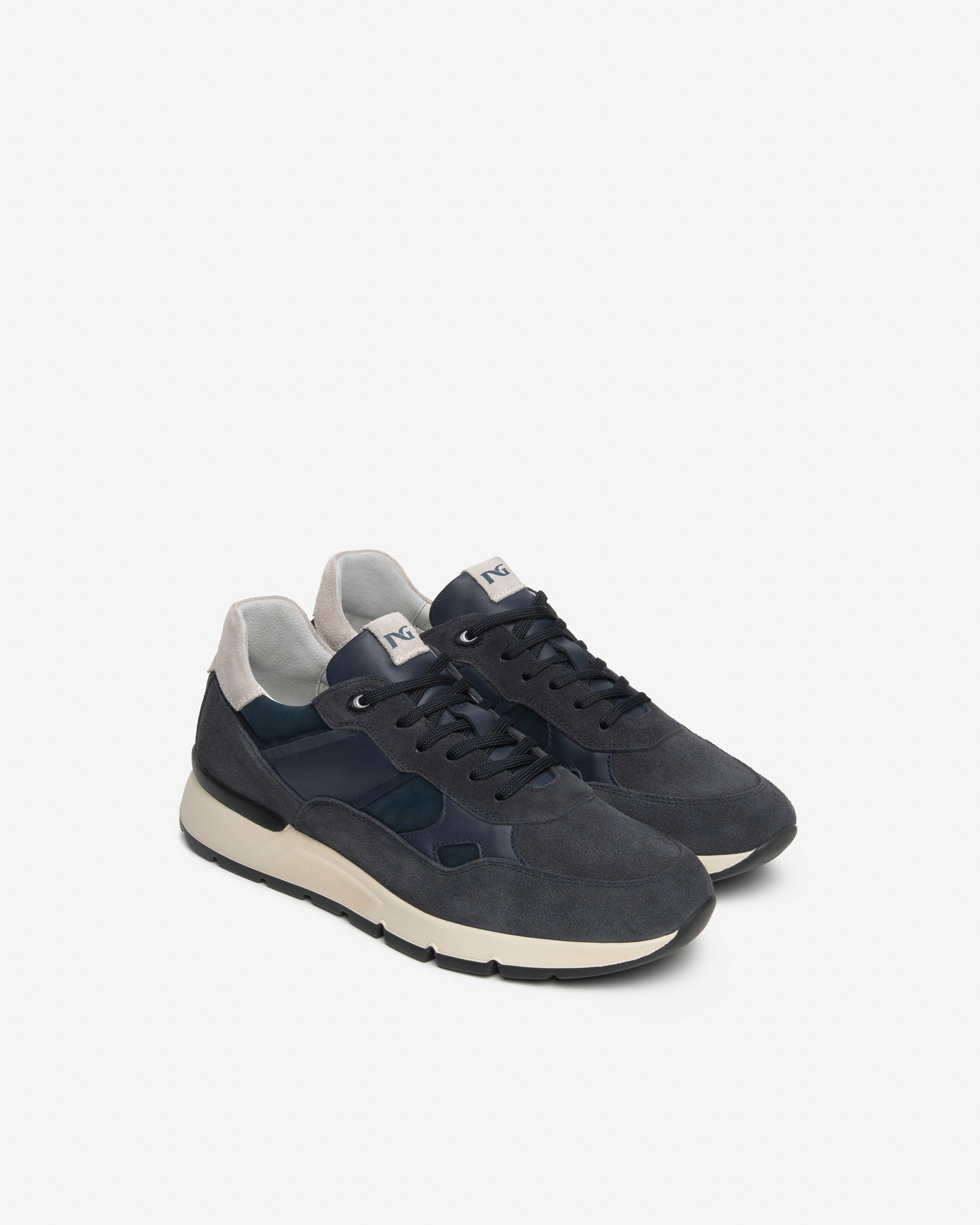 NeroGiardini Sneakers Homme Cuir Velours Toile Cuir
