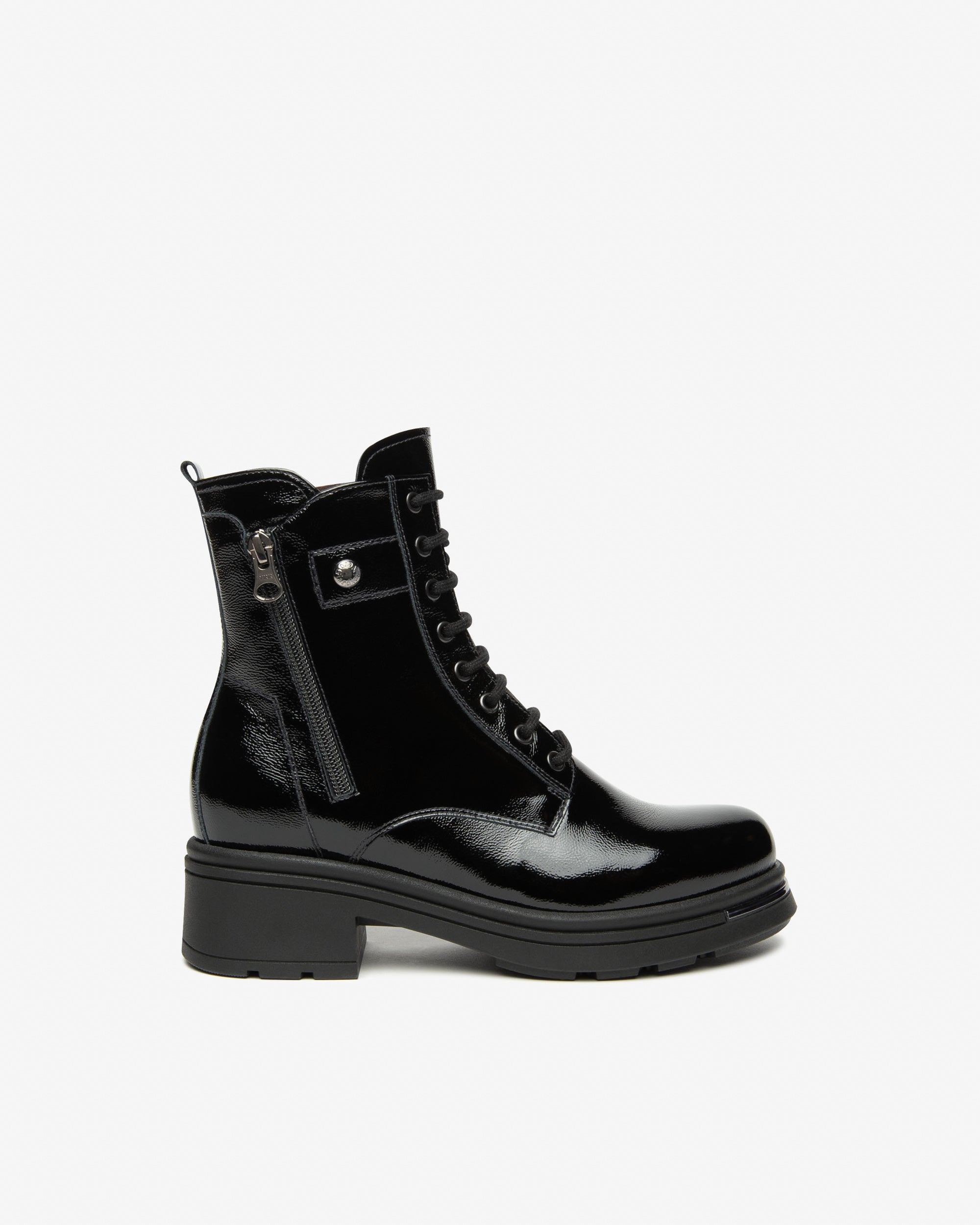 Nerogiardini Bottines Motardes Femme Vernis Memory
