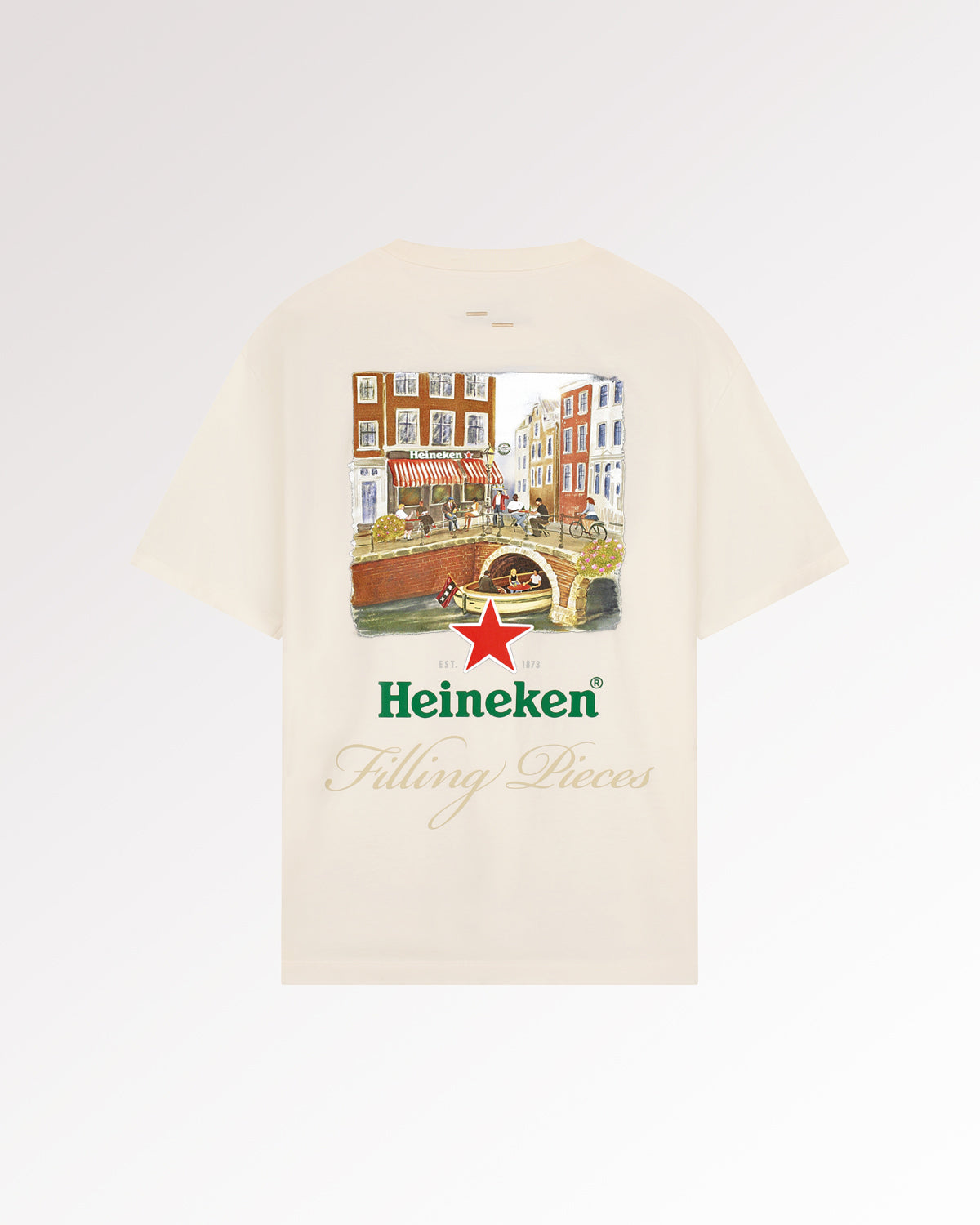 Filling Pieces T-Shirt Heineken Cafe t-shirt blanc