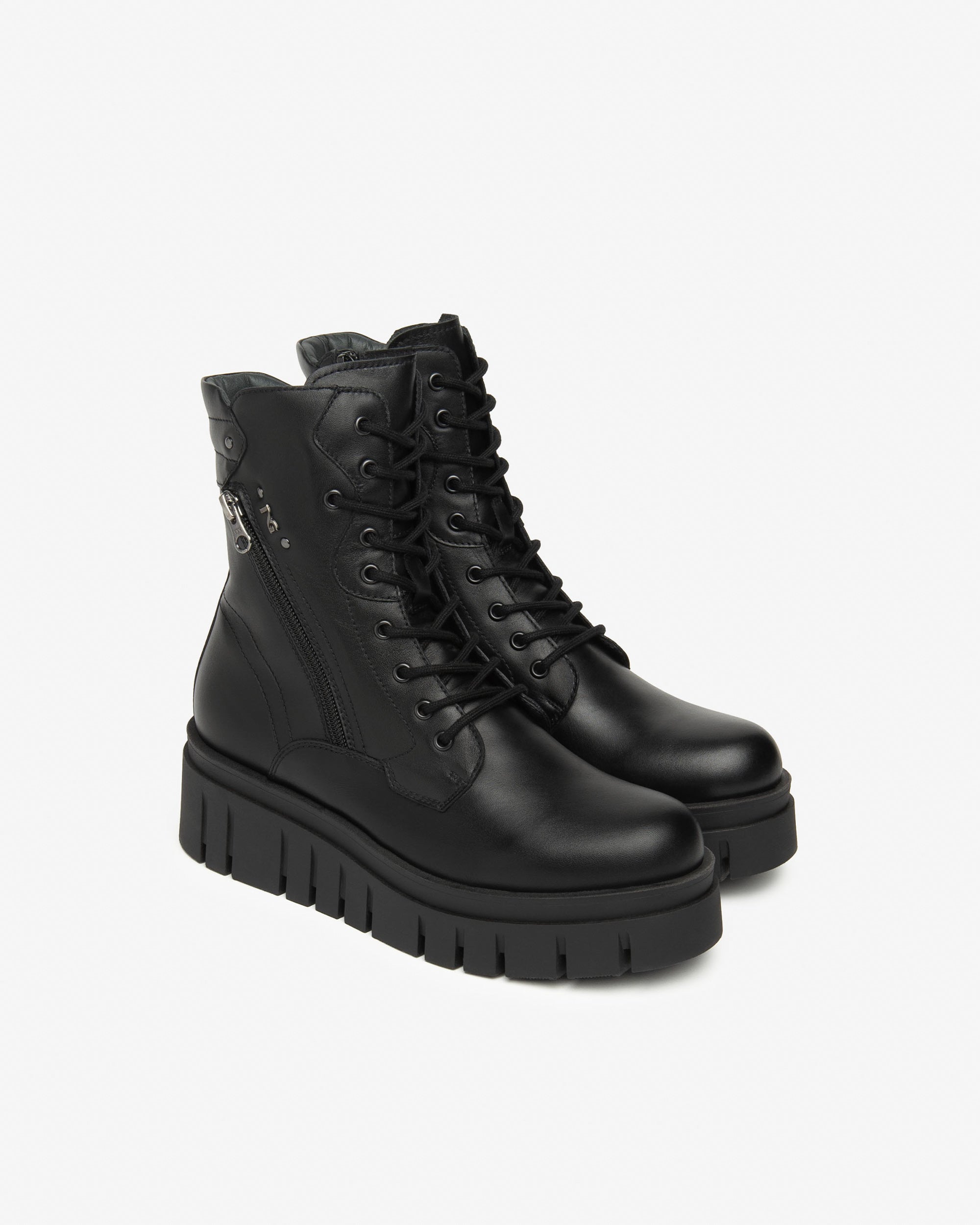 NeroGiardini Bottines Motardes Femme Cuir Hiver