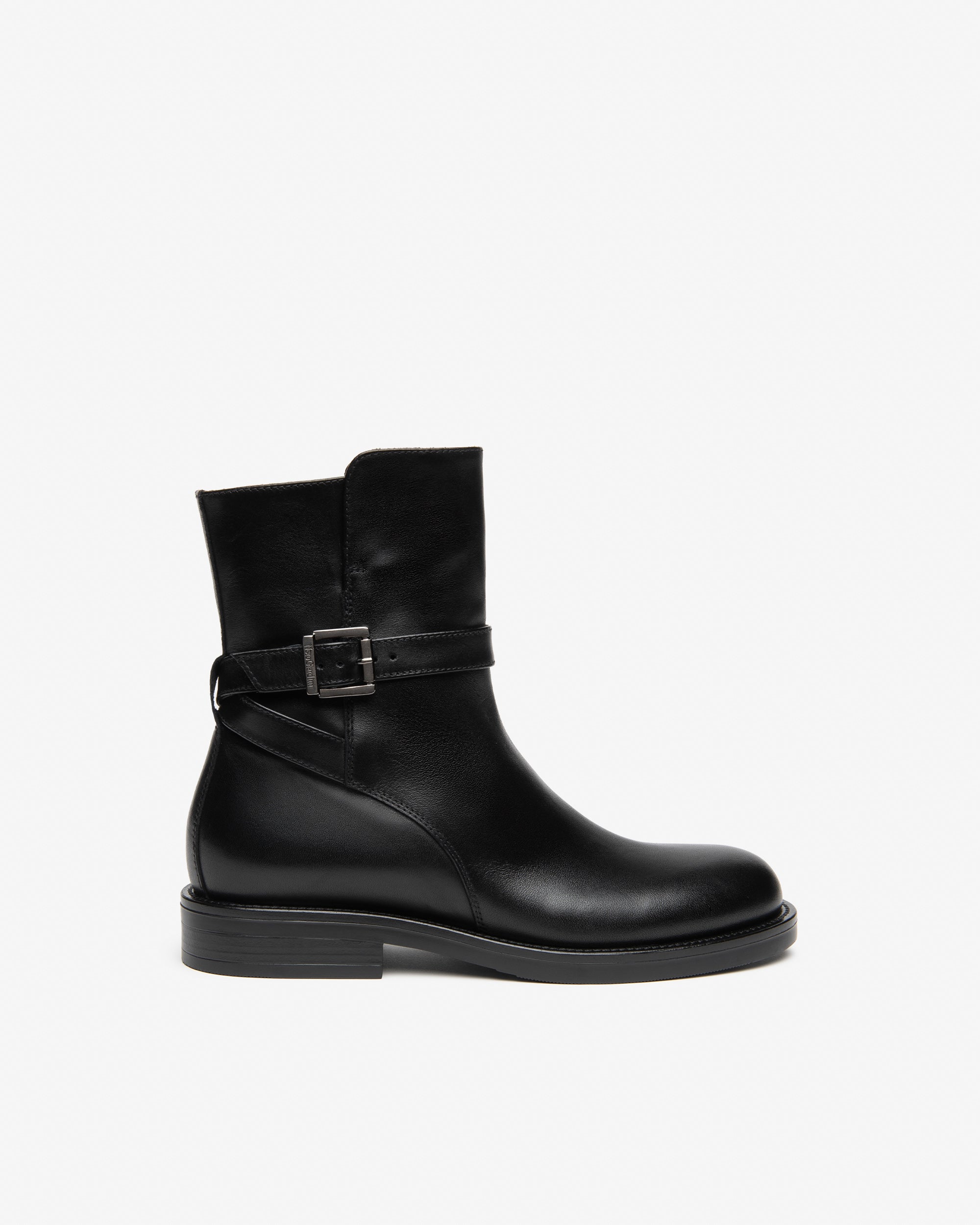 NeroGiardini Bottines Femme Cuir Zip Talon Bloc 30 mm