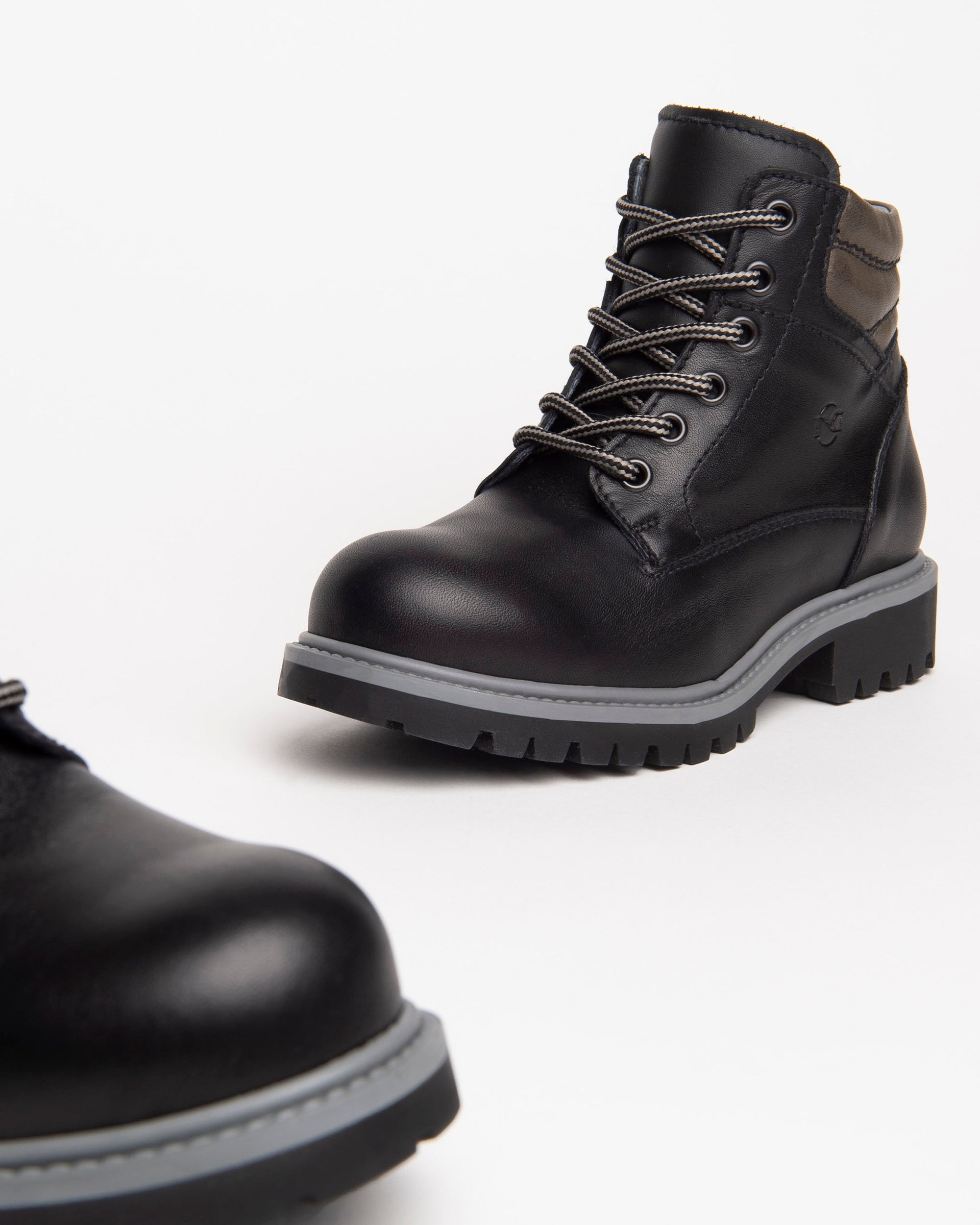 NeroGiardini Bottines Teens Garçon Cuir Lacets Zip