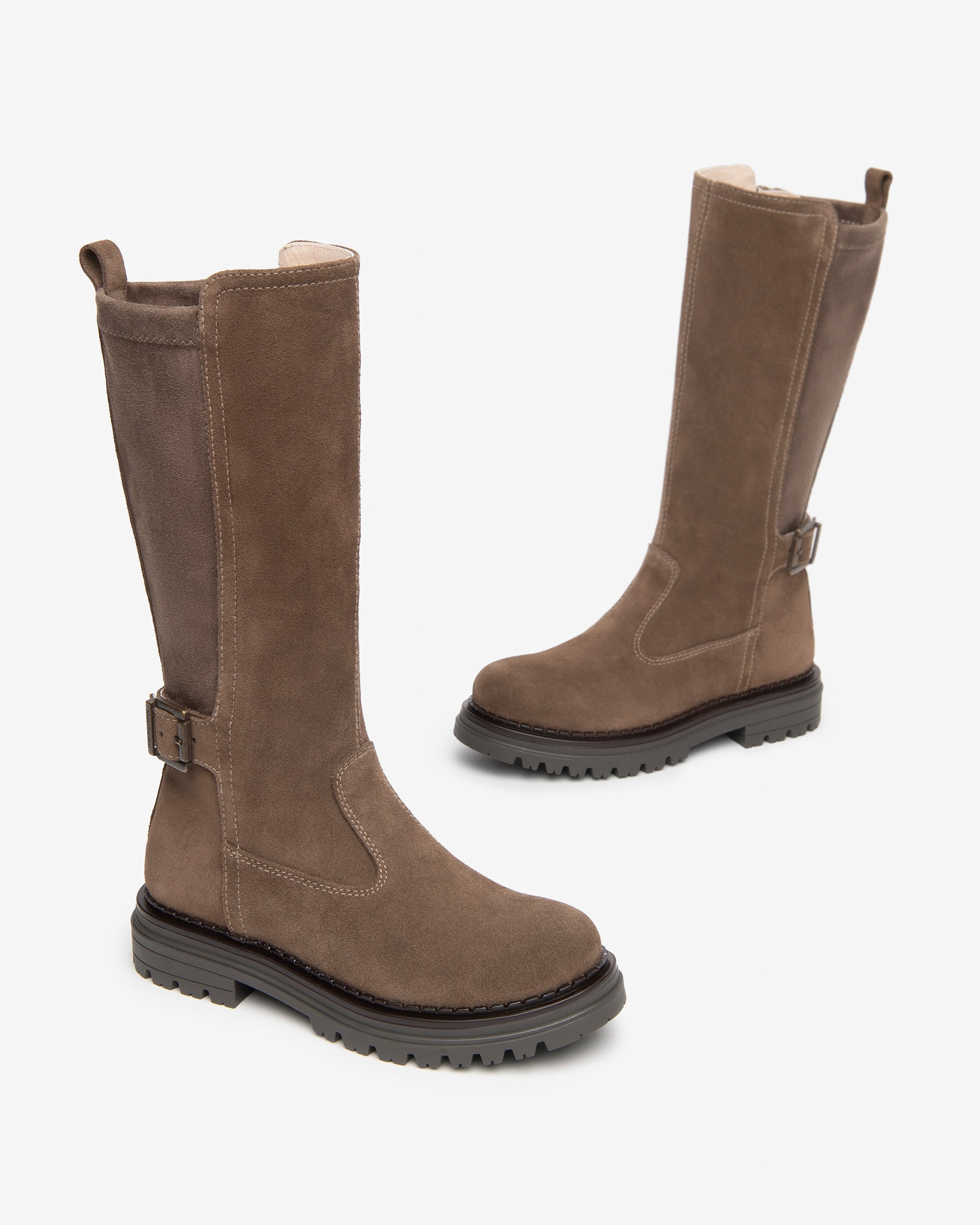 NEROGIARDINI Bottes Teen Fille Cuir Velours Tige Haute Pointure 35