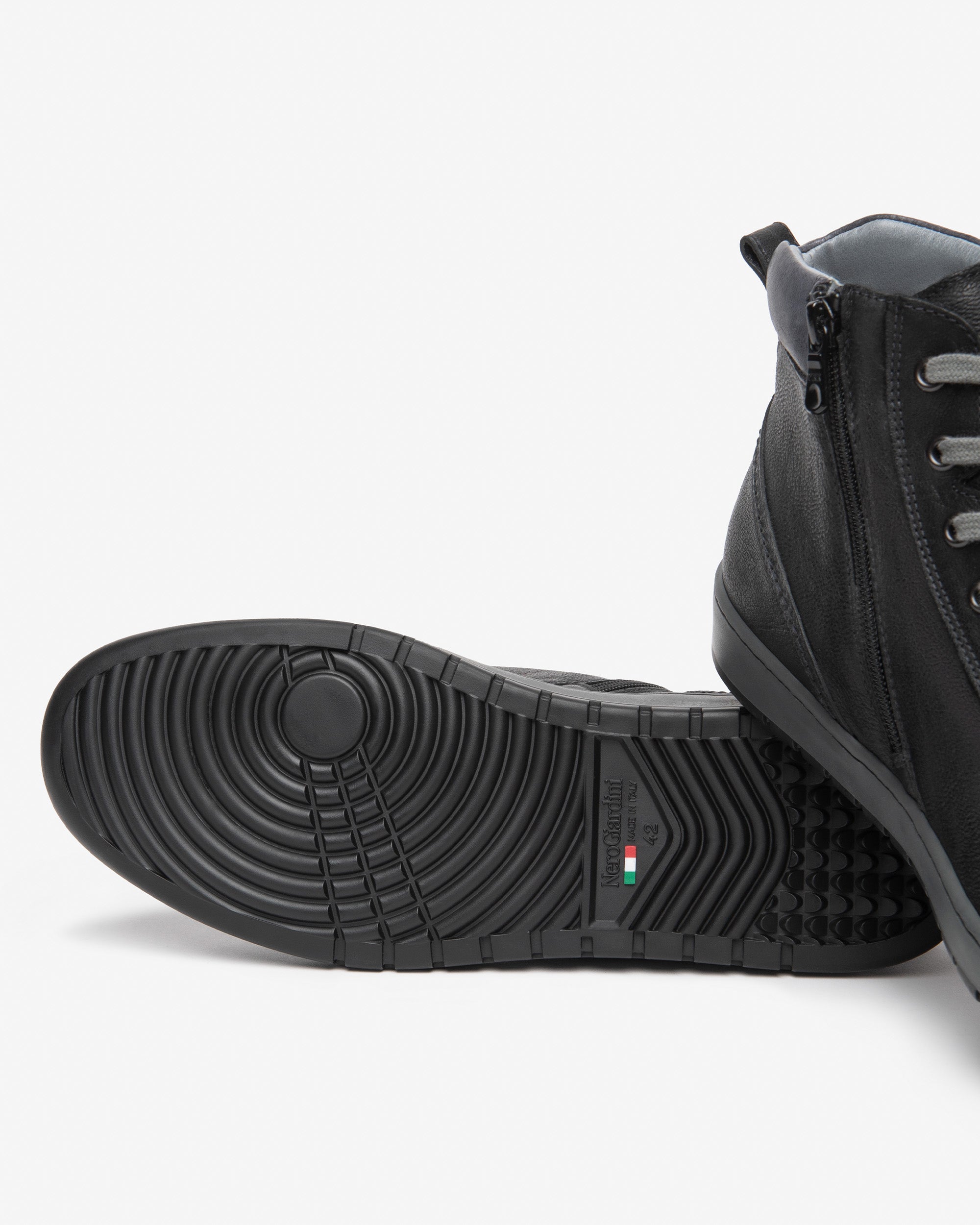 NeroGiardini Sneakers Montantes Homme Cuir Zip 39-46