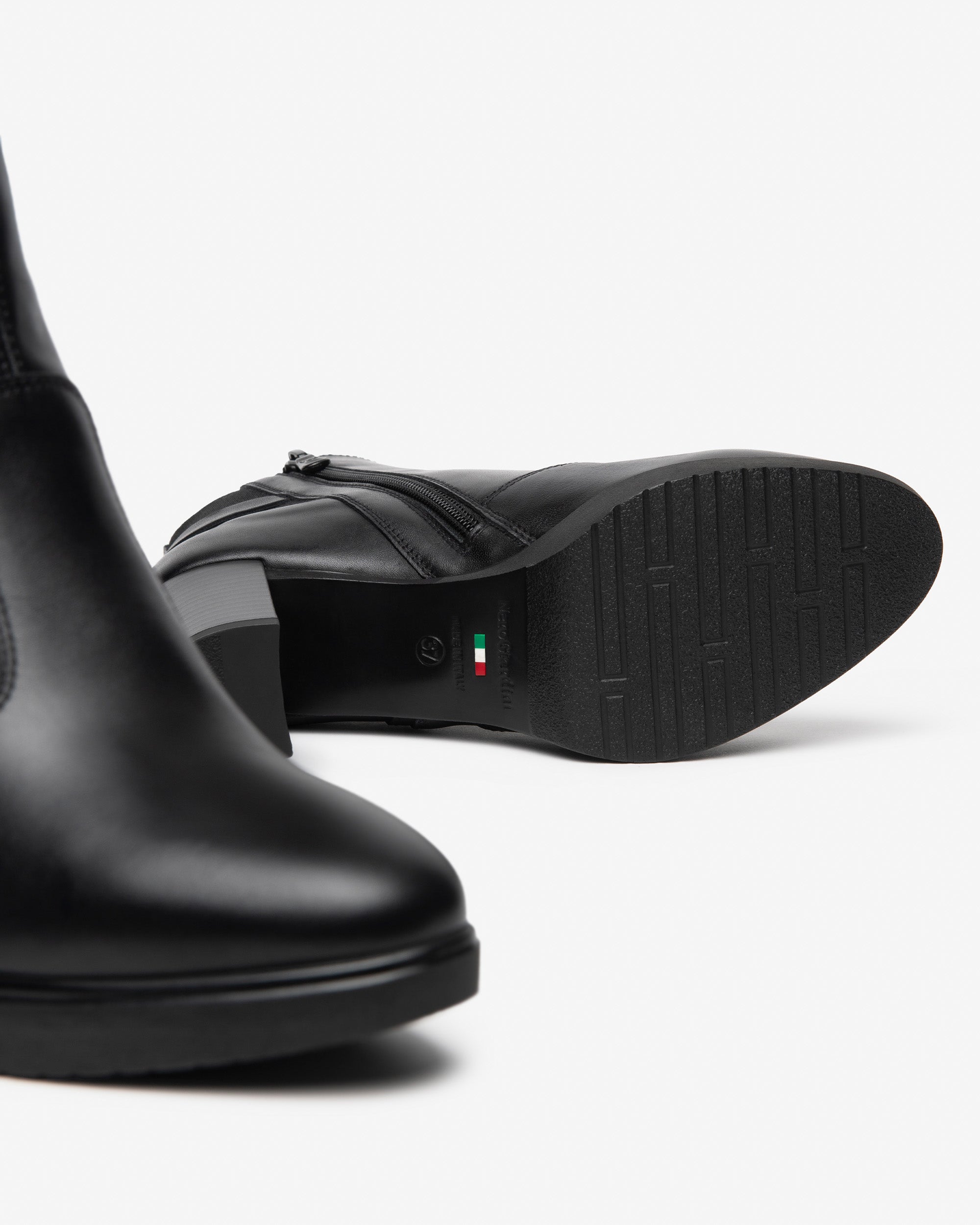 NeroGiardini Bottines Femme Cuir Tissu Talon 70 mm