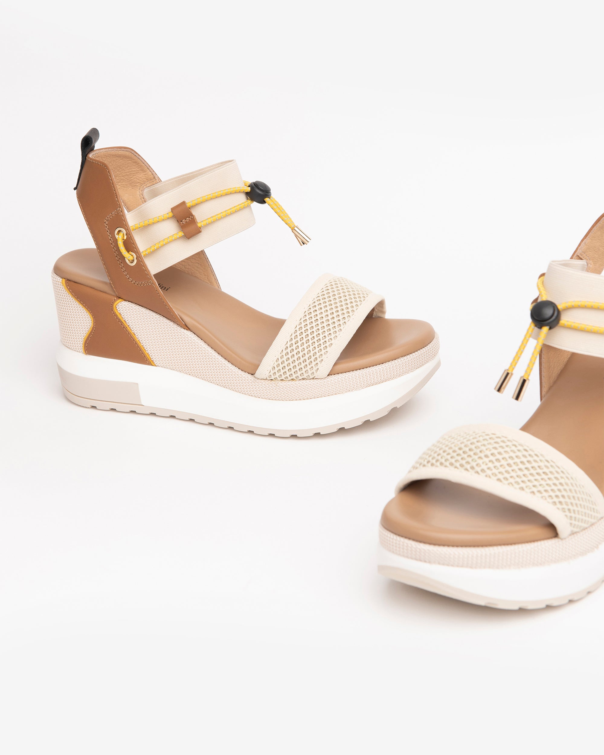 NeroGiardini Sandales femme cuir compensées 8 cm 35-41