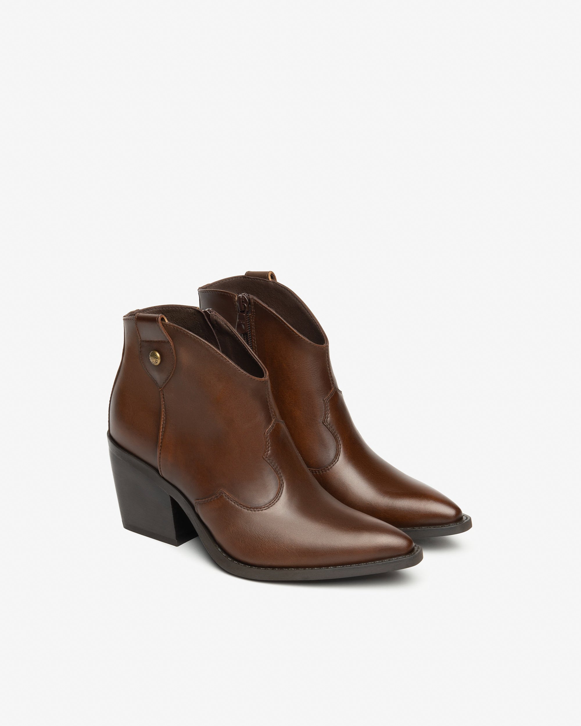Nerogiardini Bottines Femme Cuir Talon 75 mm Zip