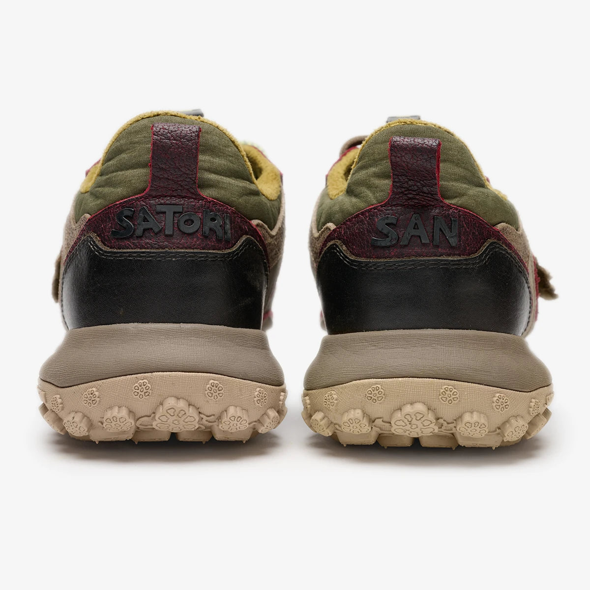 Satorisan Jagube Origin baskets khaki cuir