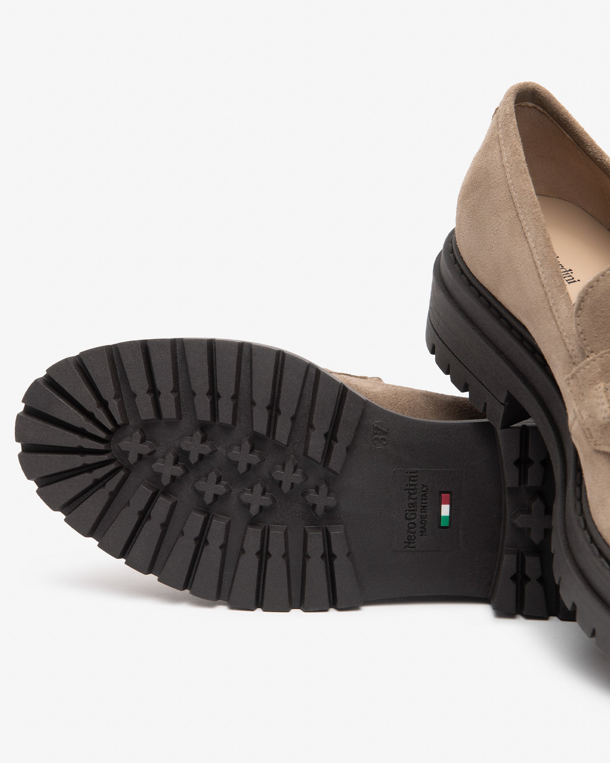 NeroGiardini Mocassins Femme Daim Talon 40mm Ornement