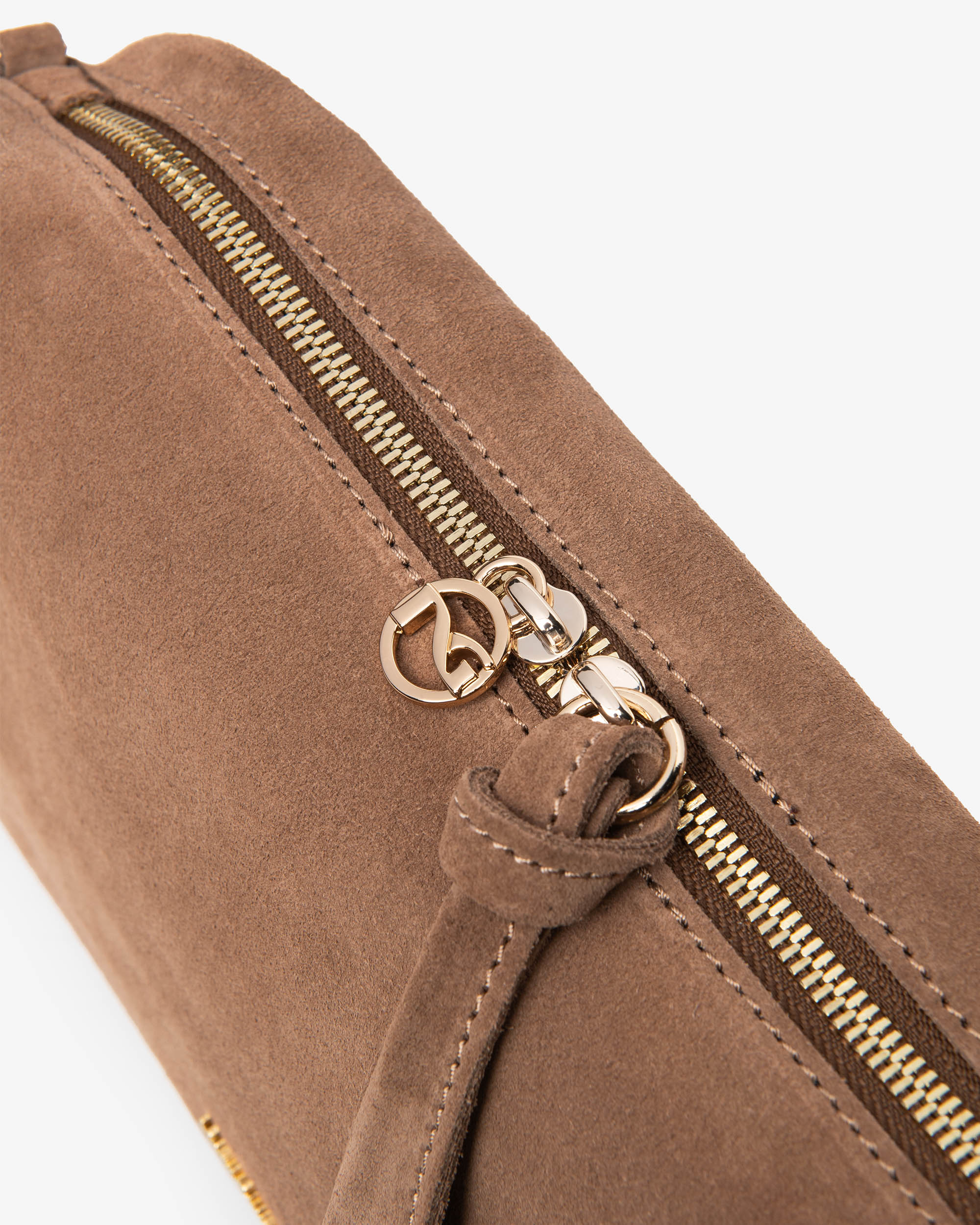 NeroGiardini Sacs Bandoulière Femme Cuir Daim Zippé Doré