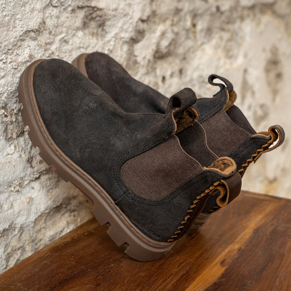 Satorisan Unalome Chelsea bottines cuir Lavagna