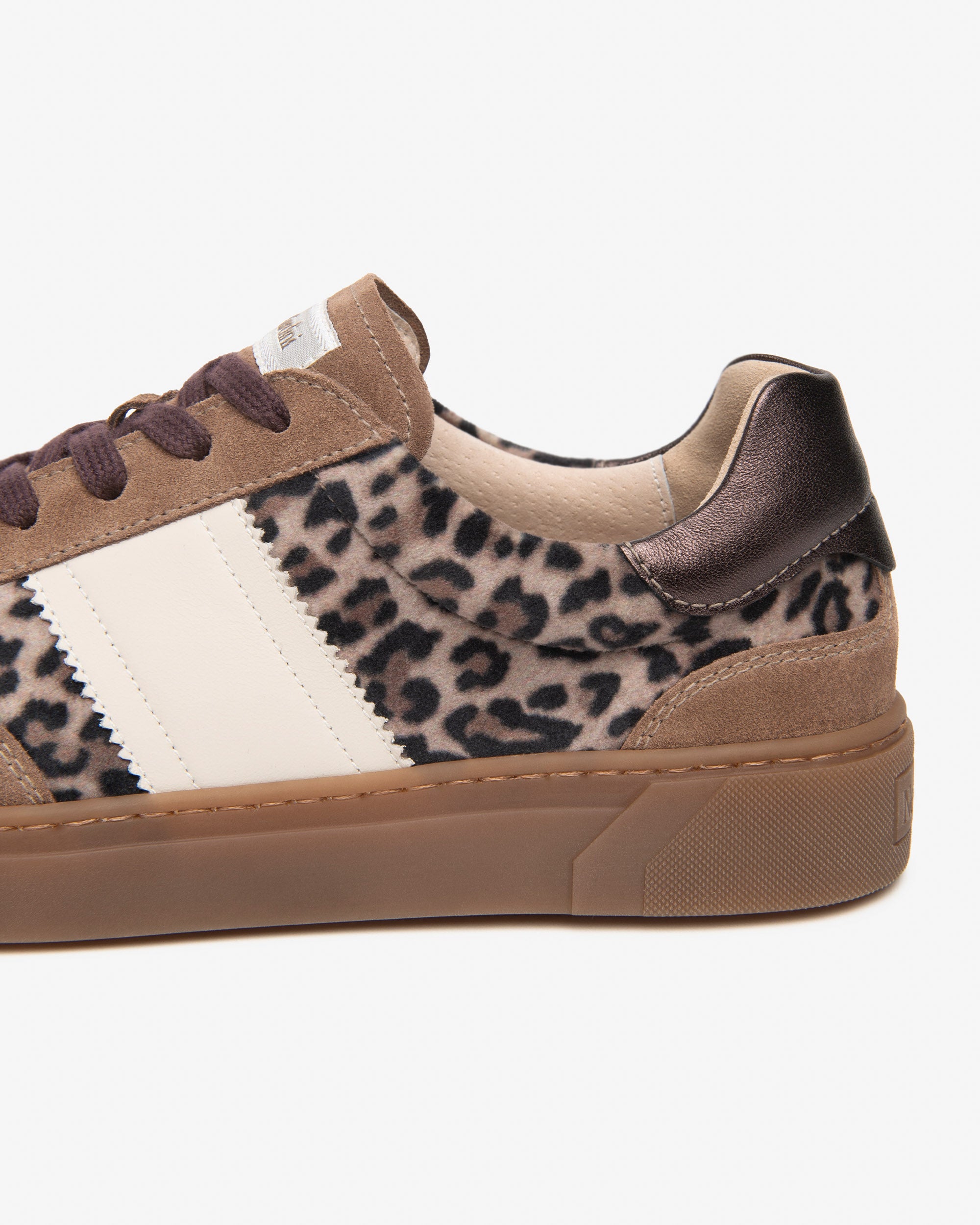 NeroGiardini Sneakers Femme Cuir Velours Animalier