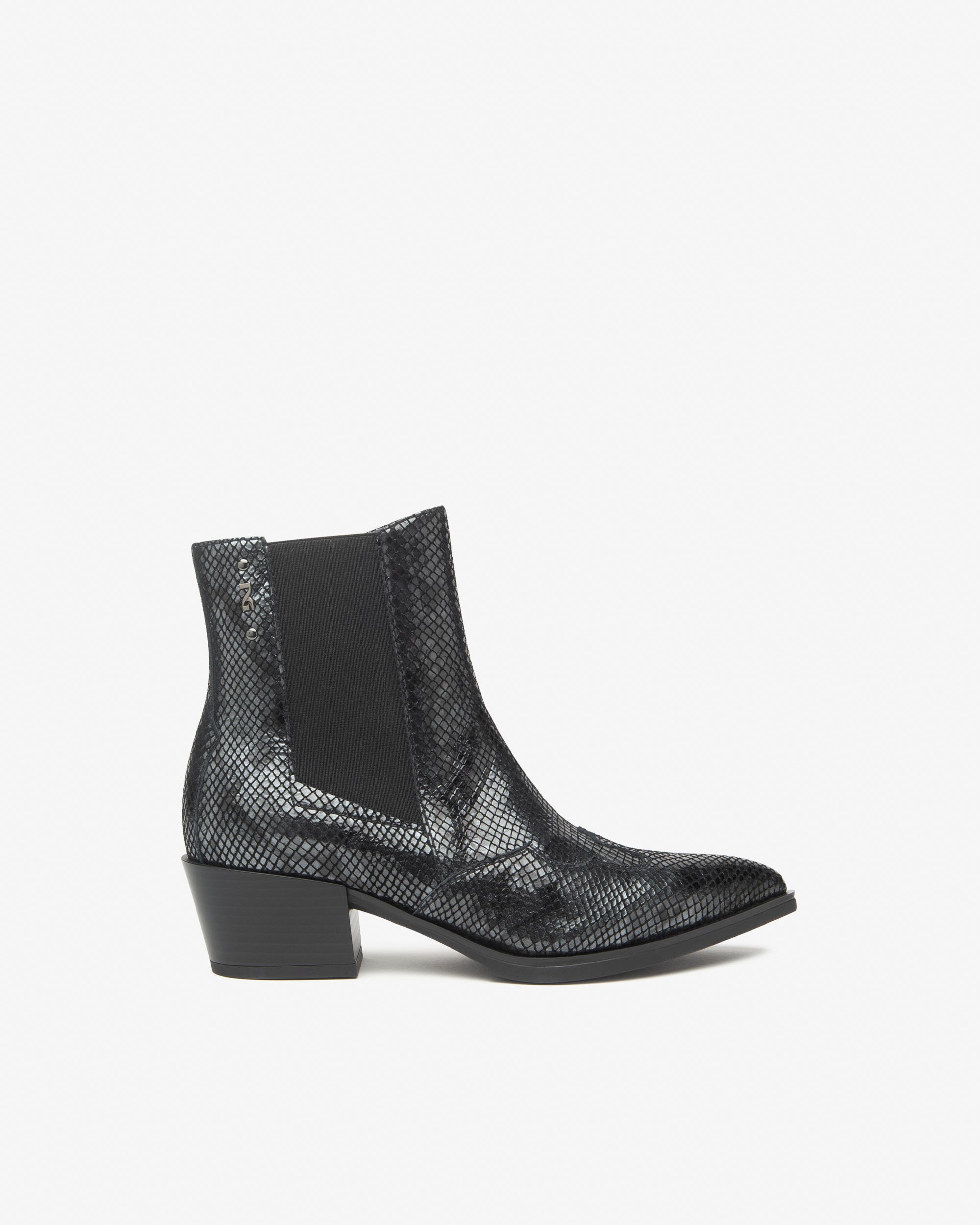 NeroGiardini Bottines Chelsea Femme Cuir Imprimé Python
