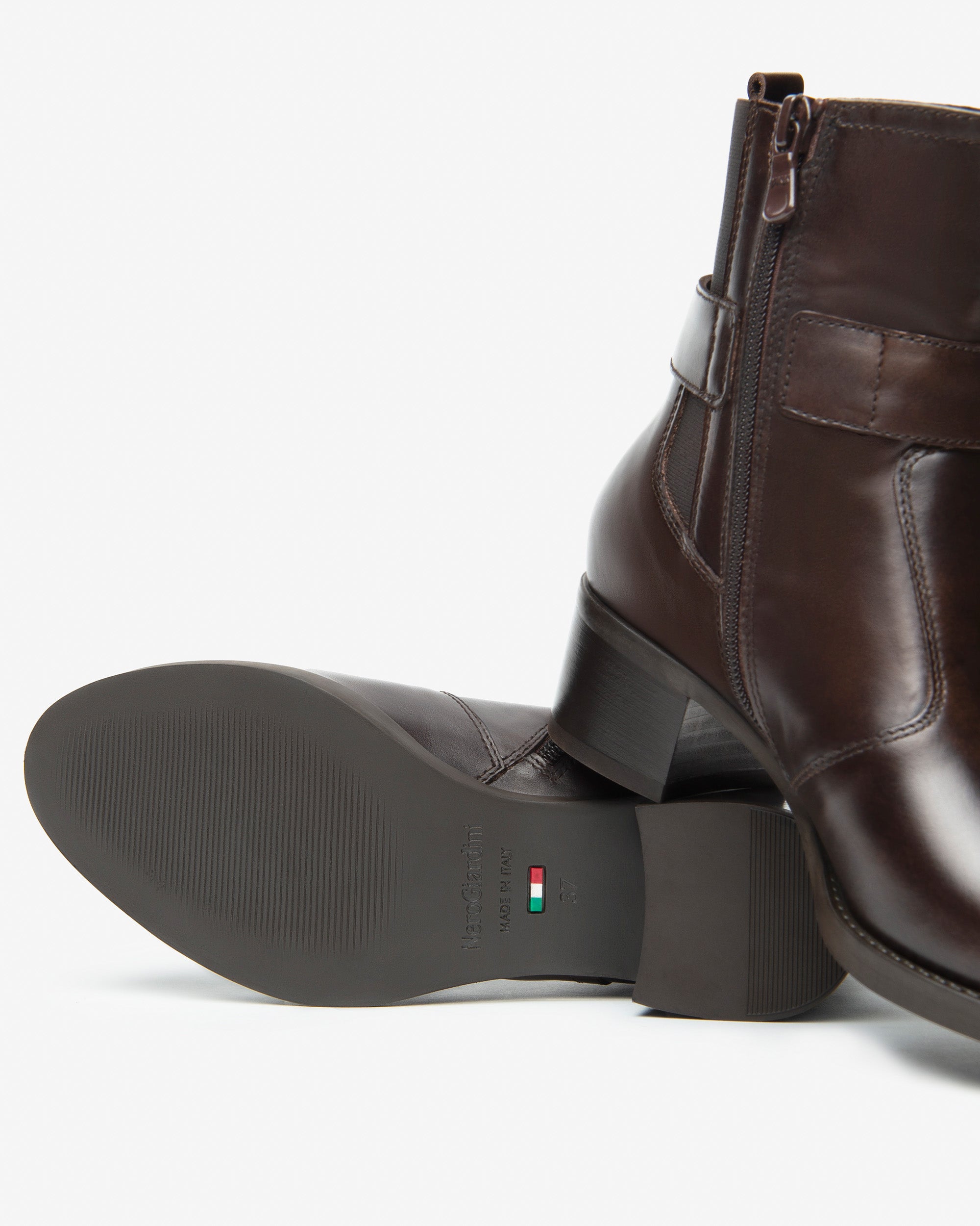 Nerogiardini Bottines cuir tissu femme DryGo